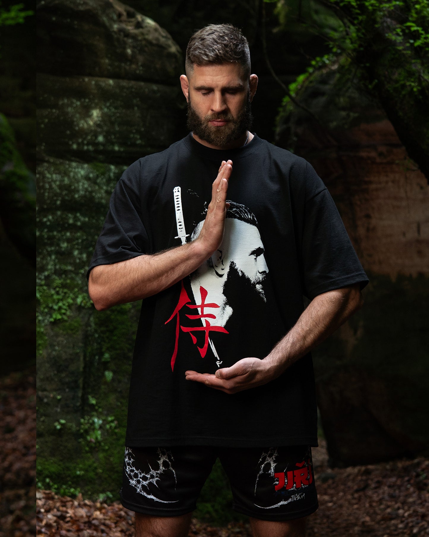 Samurai Jiri "Classic" Tee in Black
