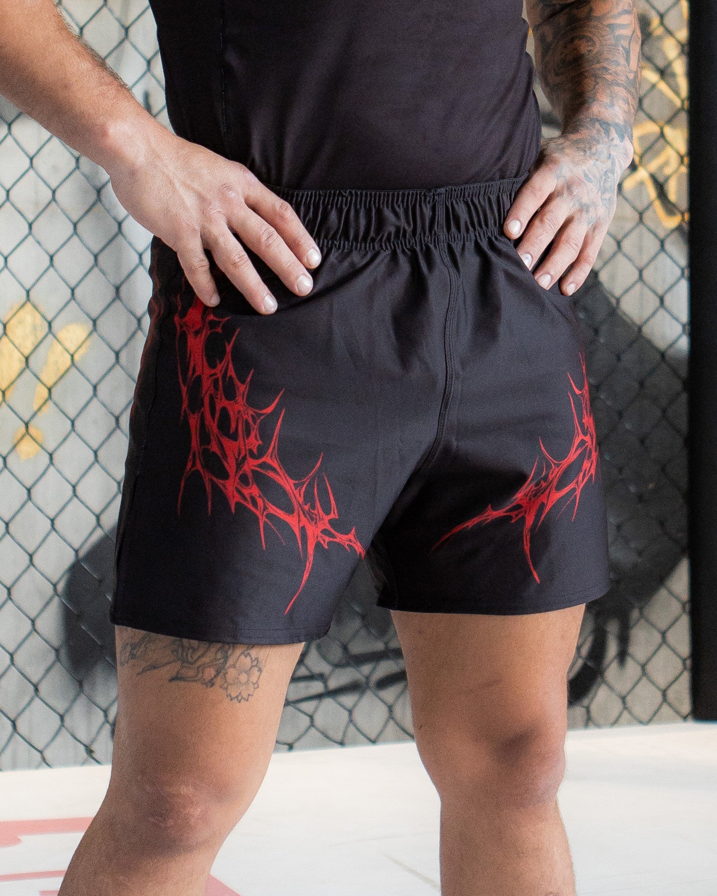 Cyberstrike Black Fight Shorts