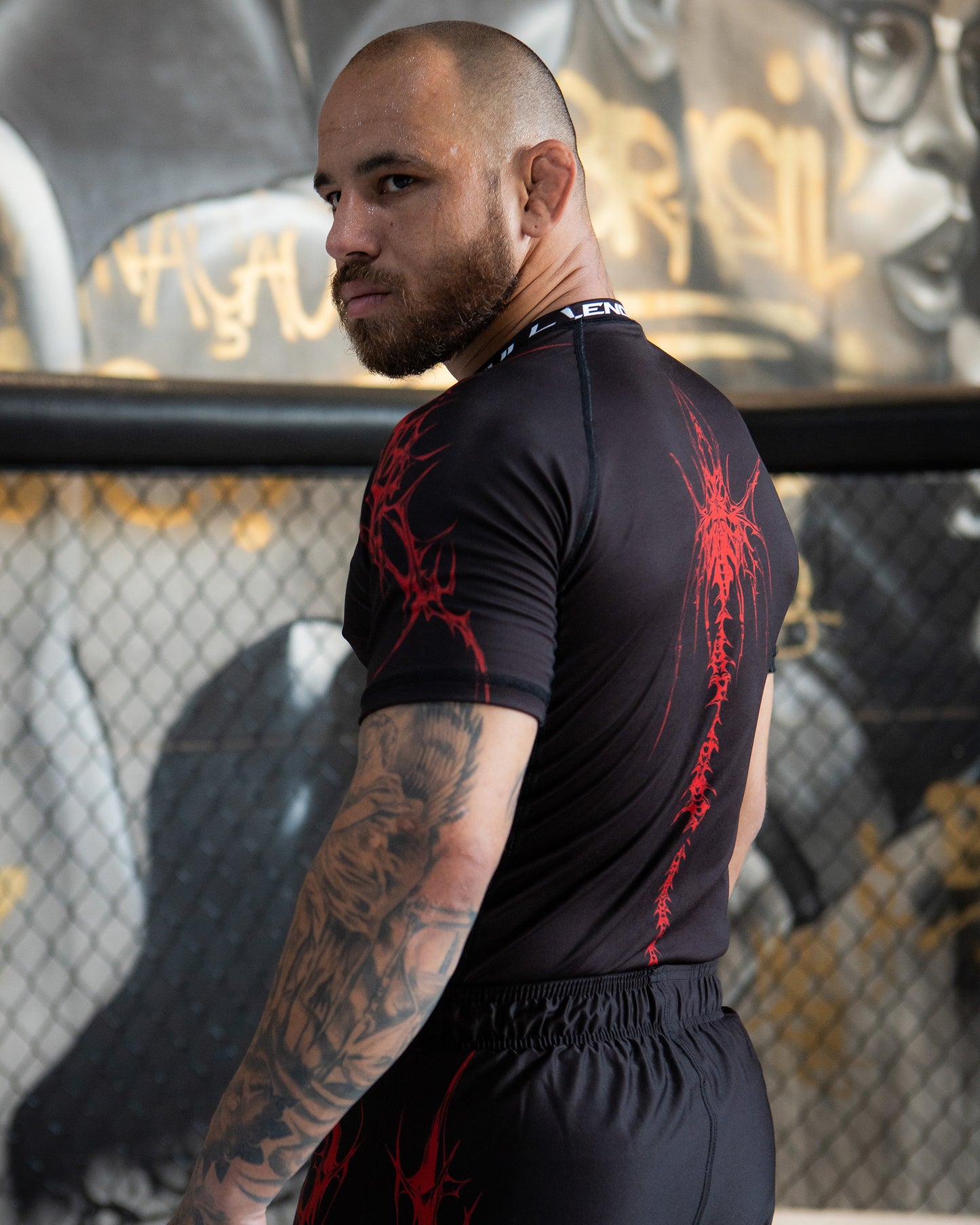 Cyberstrike Black Rash Guard