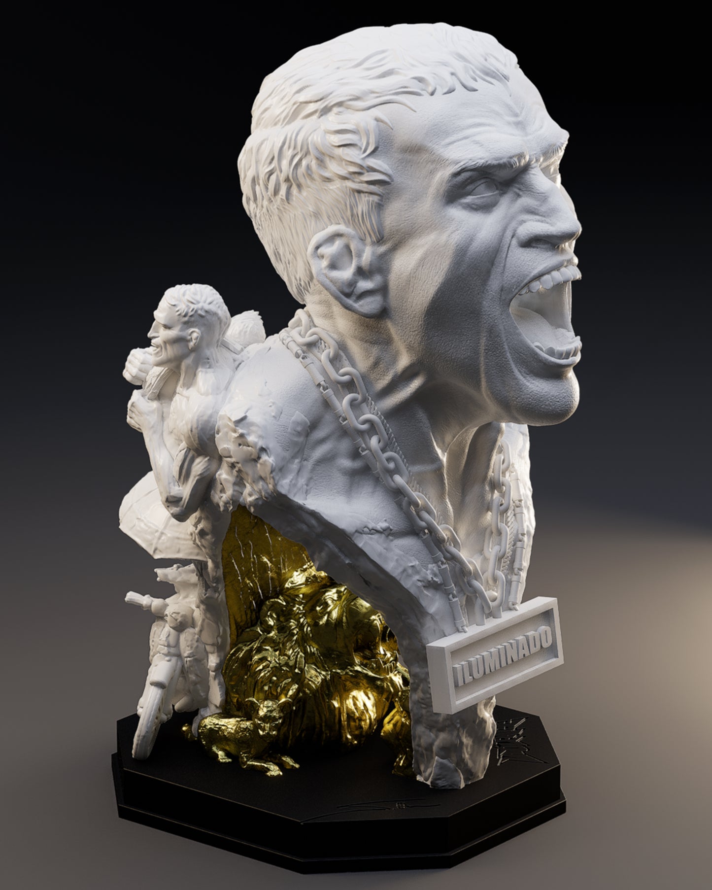 Charles Oliveira Sculpture: Illuminado Edition (47 Piece Limited)