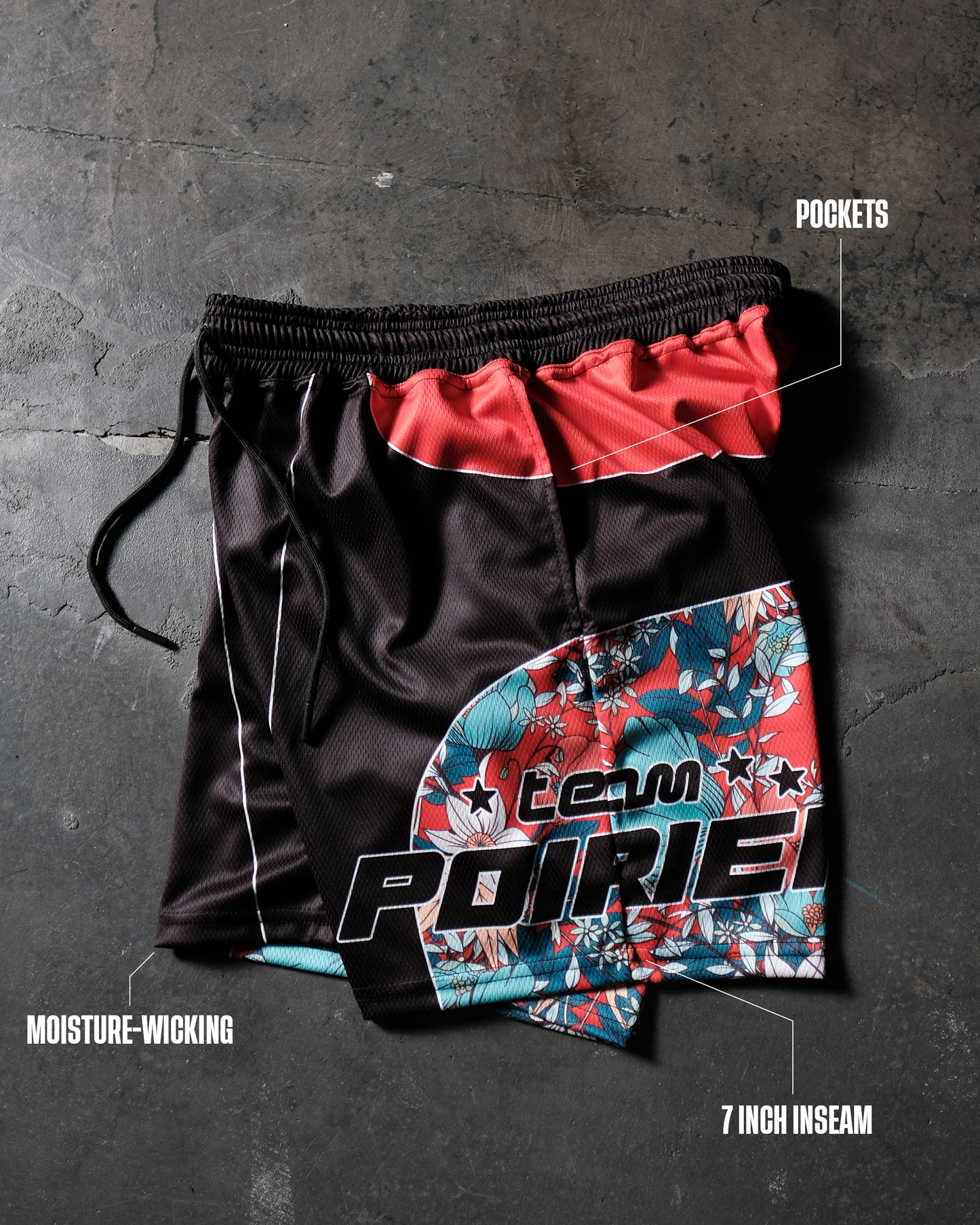 Dustin Floral Activewear Shorts