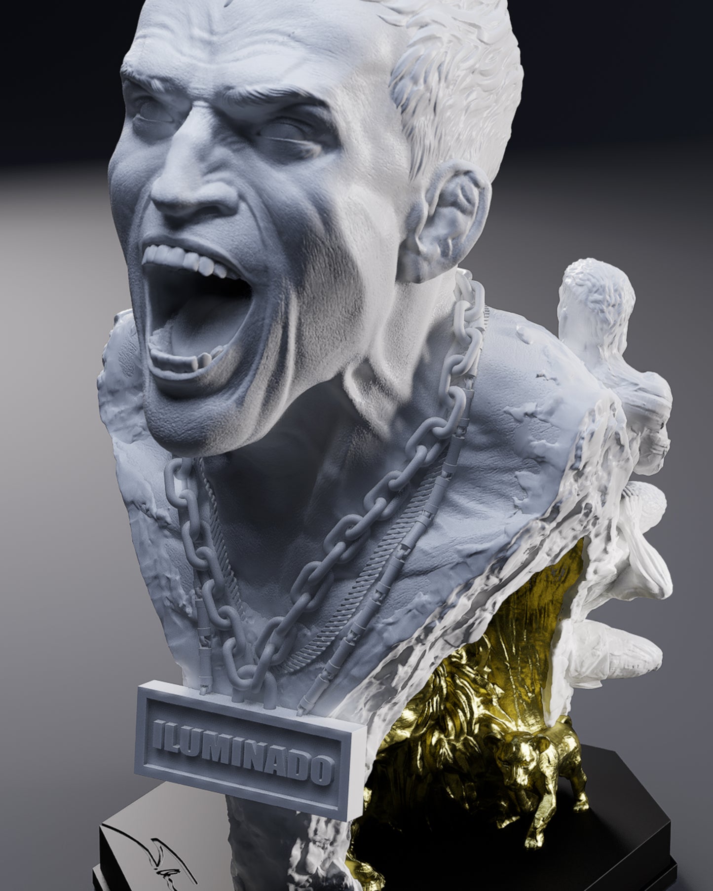 Charles Oliveira Sculpture: Illuminado Edition (47 Piece Limited)