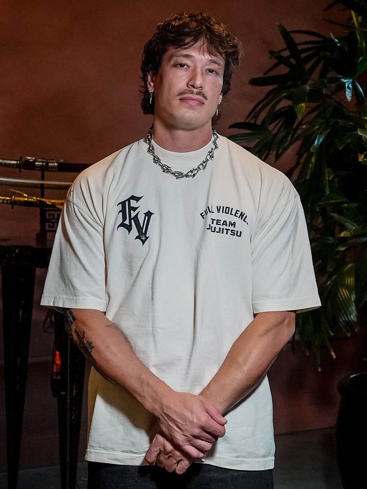 Team Jiu Jitsu Premium Tee - Creme