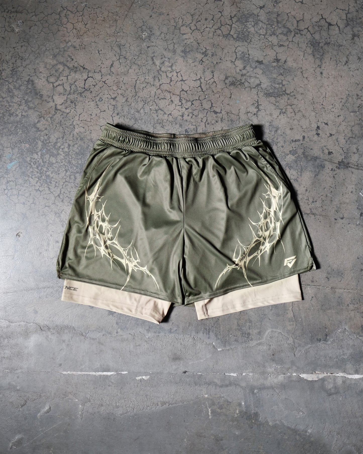 FV Dual Layer Shorts in Green
