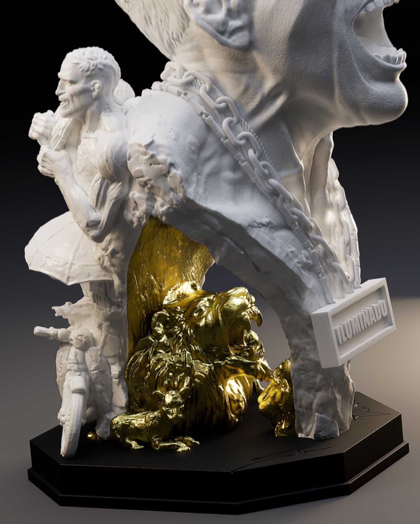 Charles Oliveira Sculpture: Illuminado Edition (47 Piece Limited)