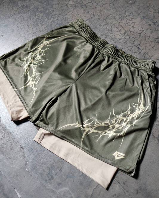 FV Dual Layer Shorts in Green