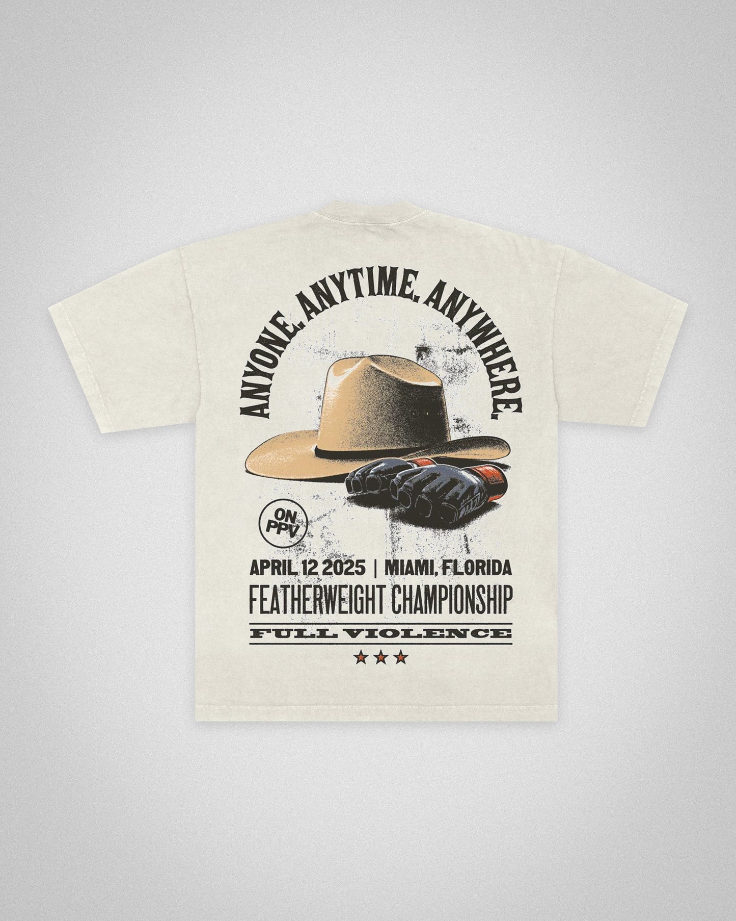 Anyone, Anytime, Anywhere "Premium" Tee in Off-White