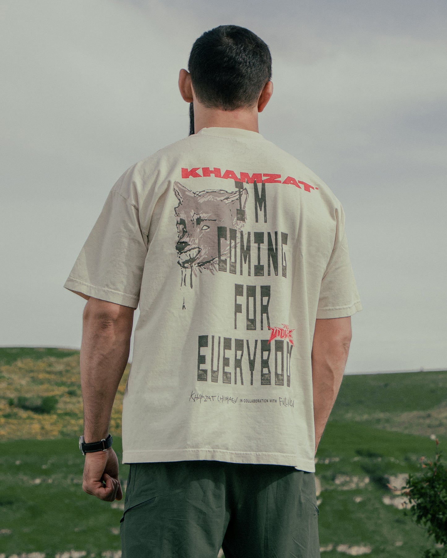 Coming for Everybody "Premium" Tee in Creme