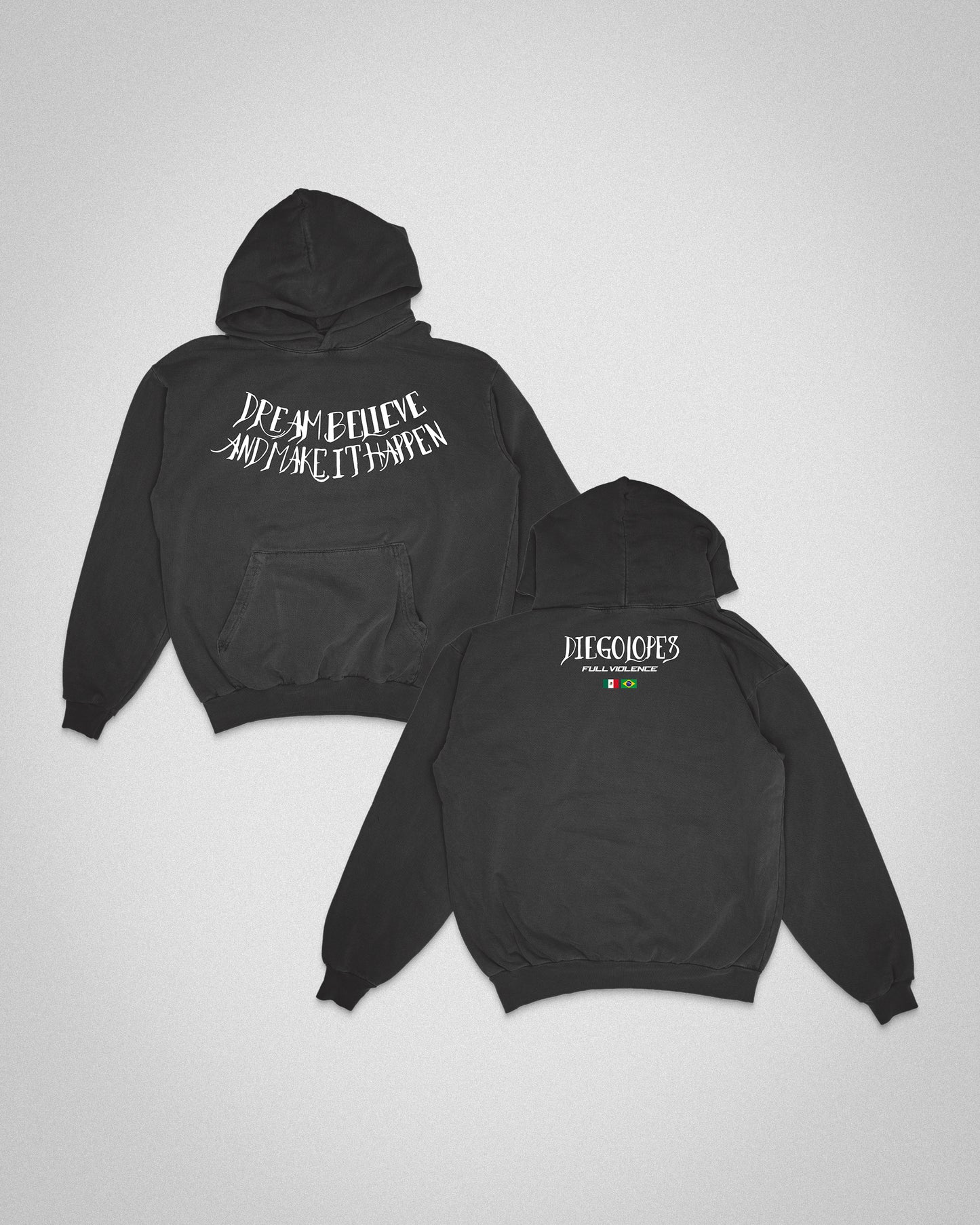 Dream Believe Hoodie in Black