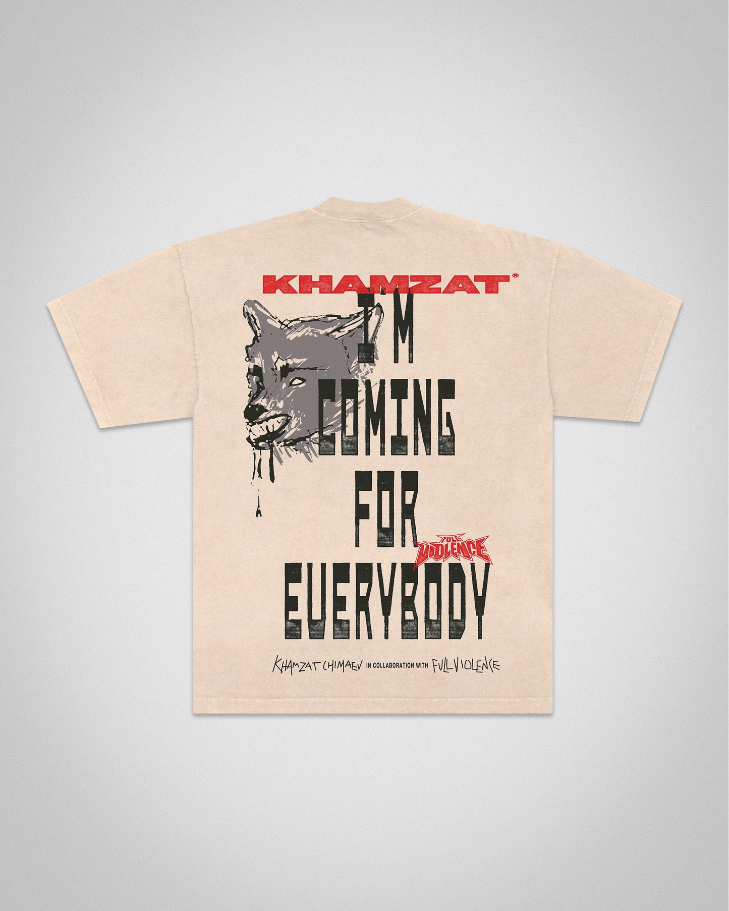 Coming for Everybody "Premium" Tee in Creme