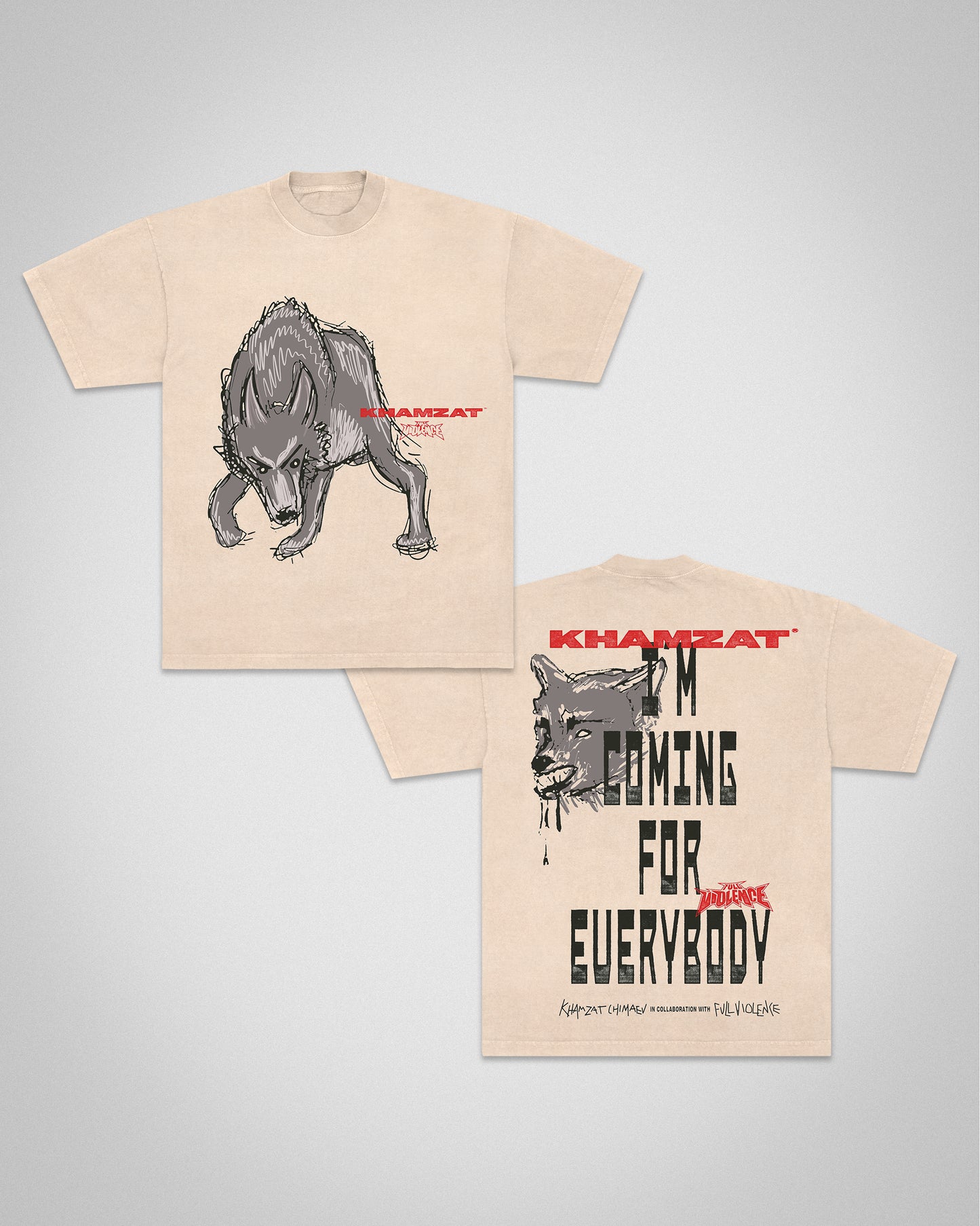 Coming for Everybody "Premium" Tee in Creme