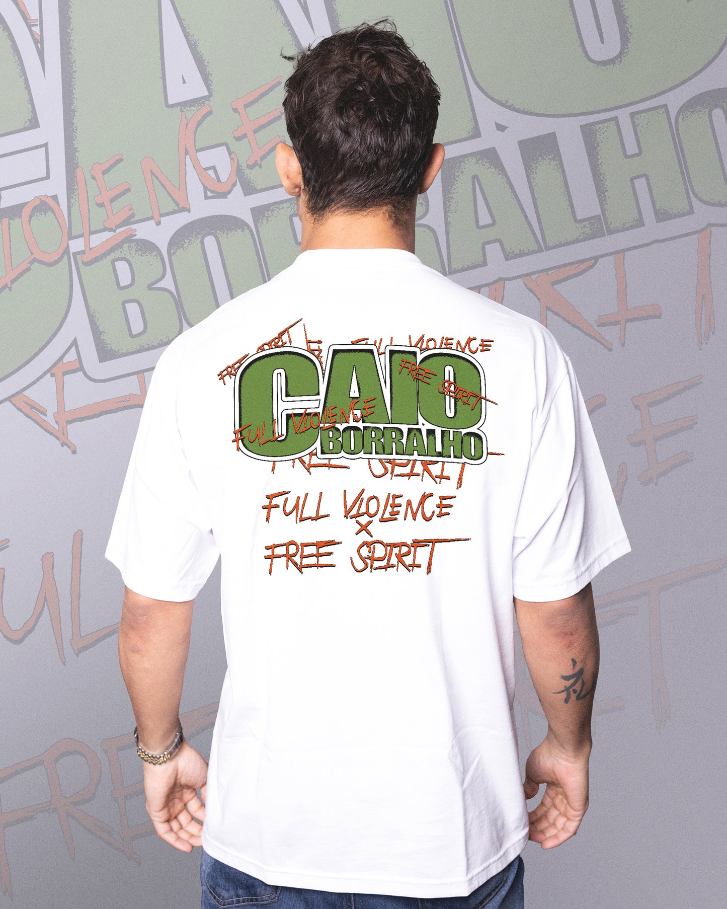 Caio Tattoo "Classic" Tee in White