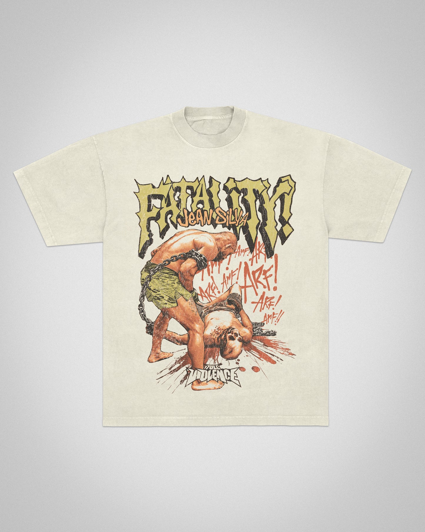 Jean Silva Fatality “Premium” Tee in Off-White