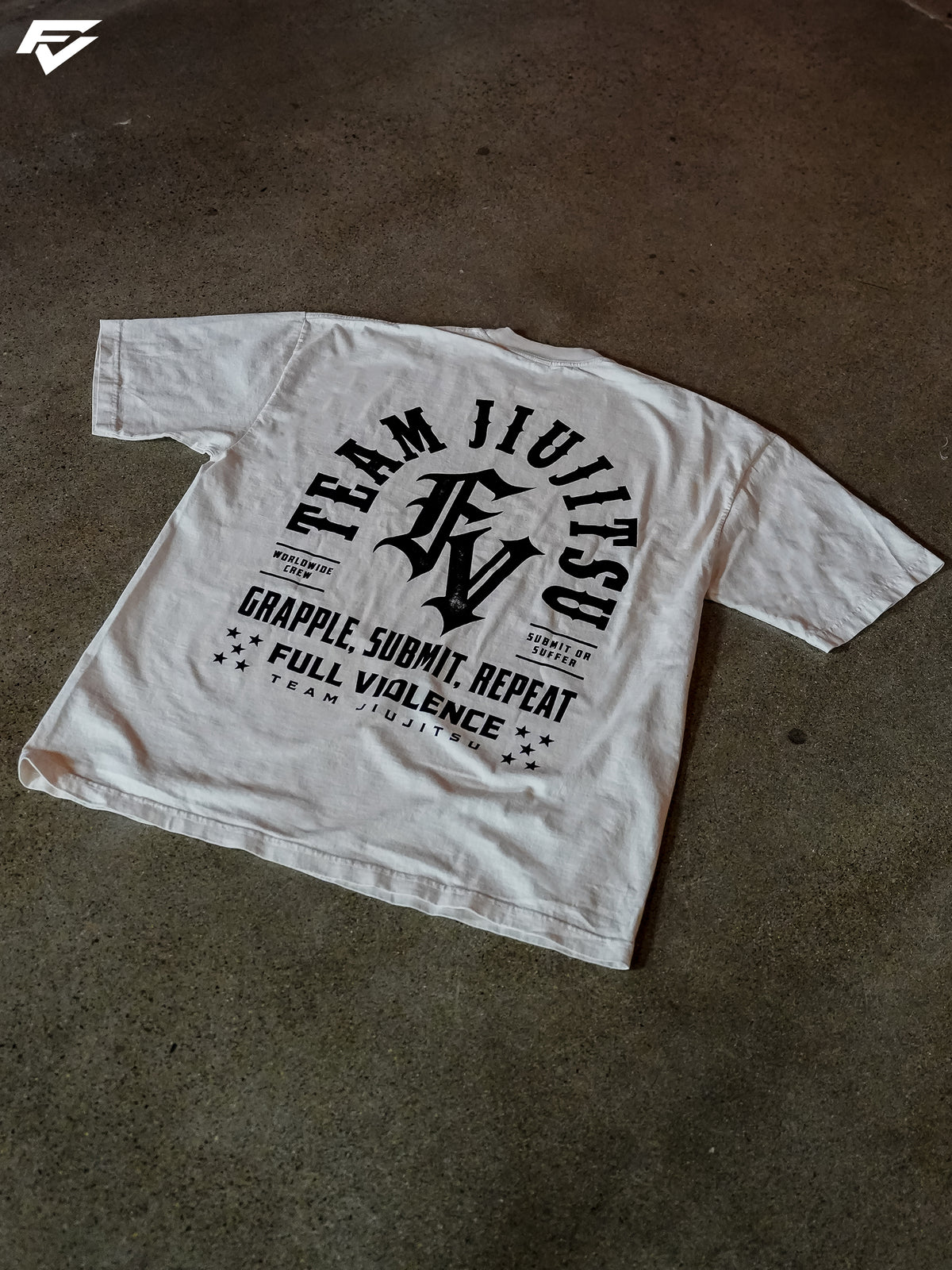 Team Jiu Jitsu Premium Tee - Creme