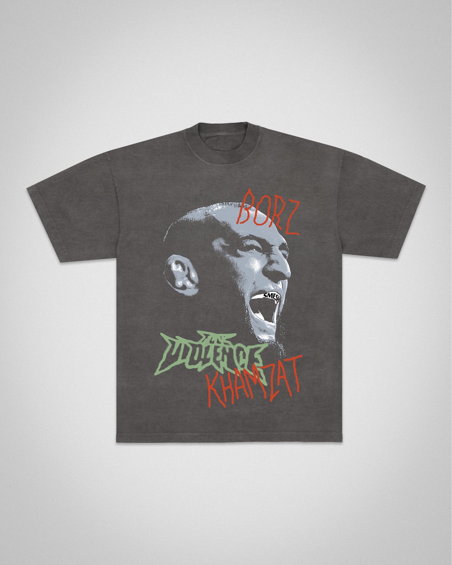 Run with the Wolf "Premium" Tee in Garment-Dyed Shadow