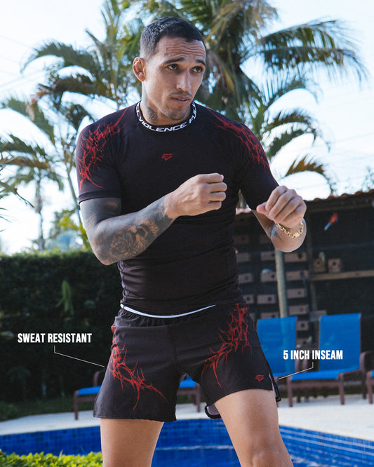 Cyberstrike Black Fight Shorts