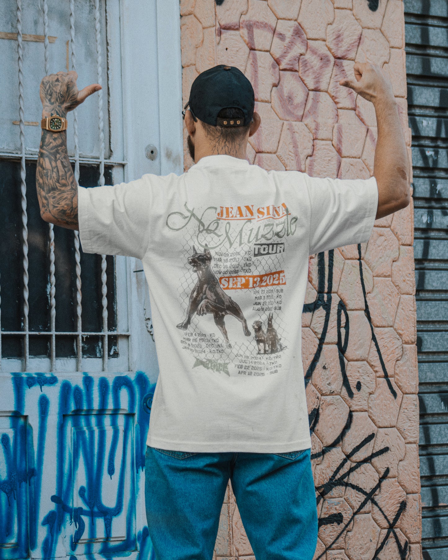 No Muzzle Tour "Premium" Tee in Off-White