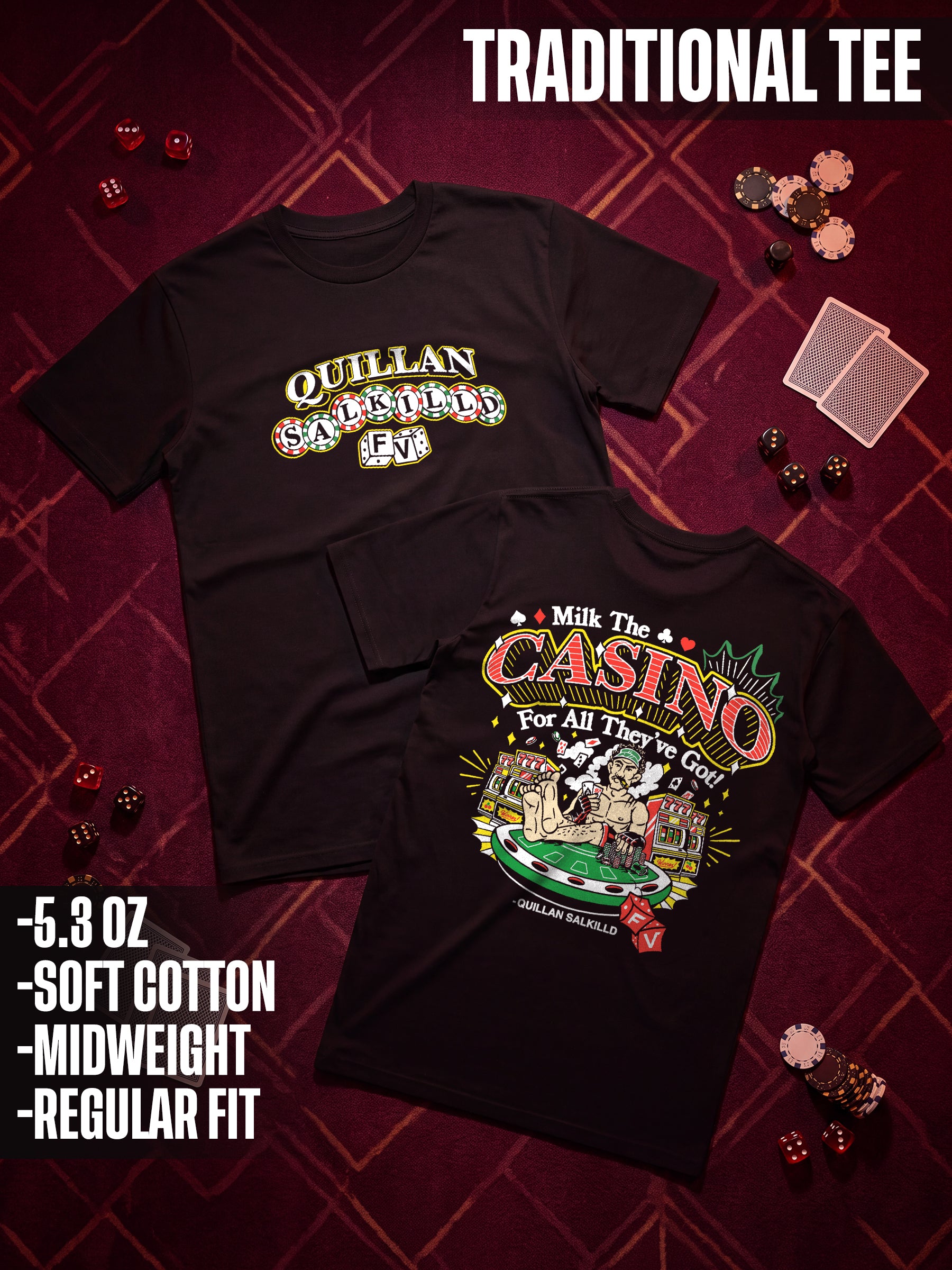 Milk the Casino Traditional Tee