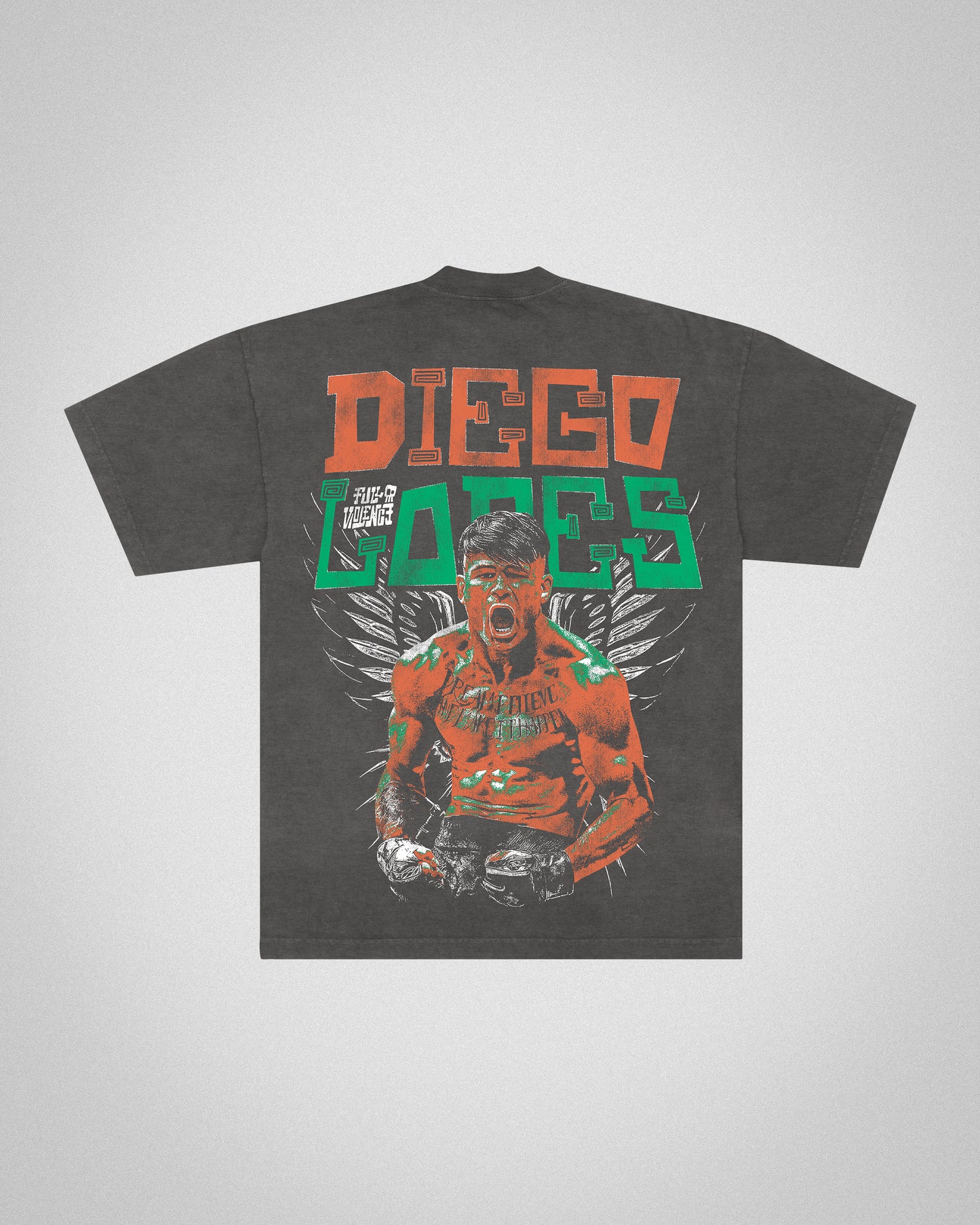 Diego Warrior "Premium" Tee in Garment Dyed Shadow