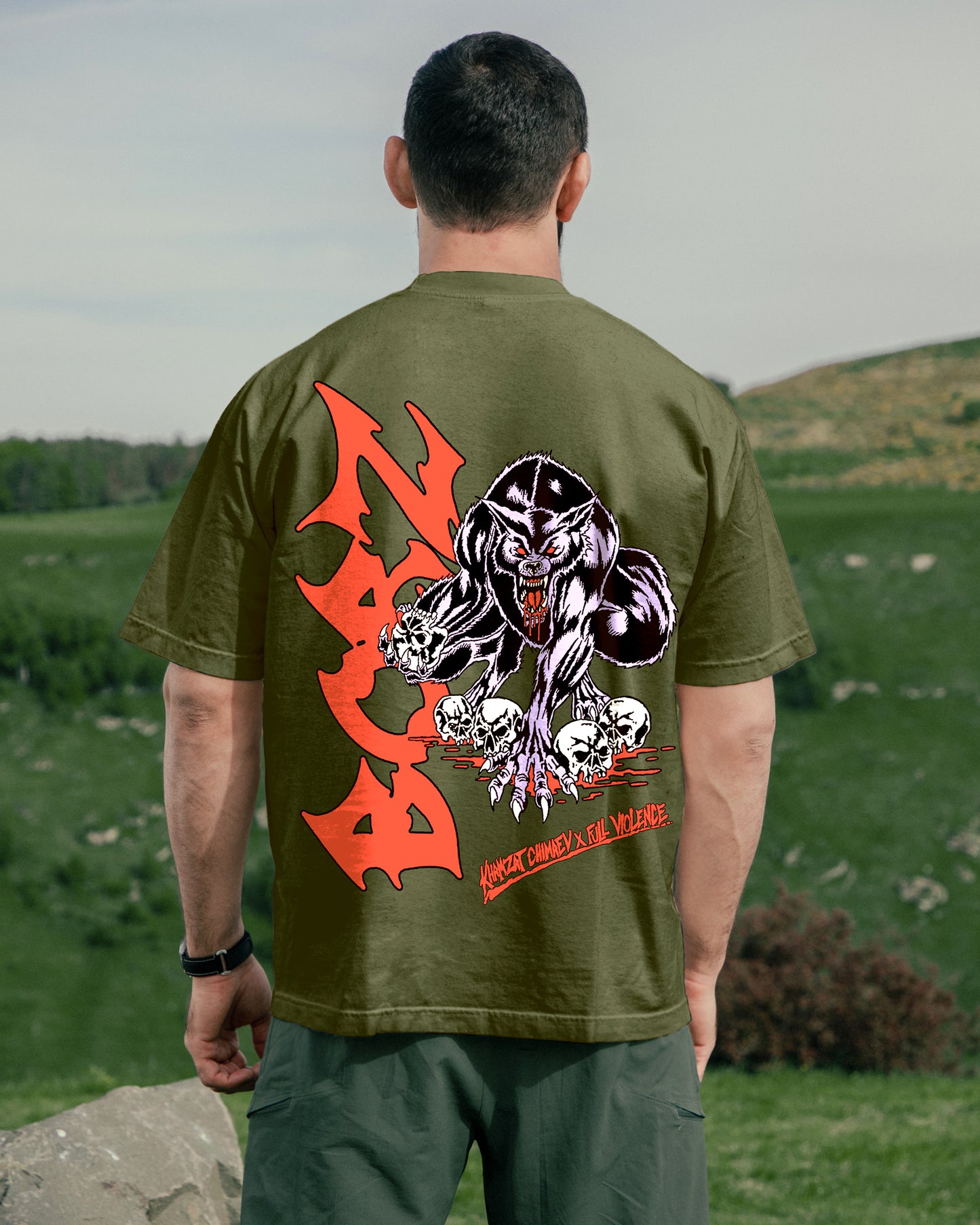 Deathpack "Classic" Tee in Olive