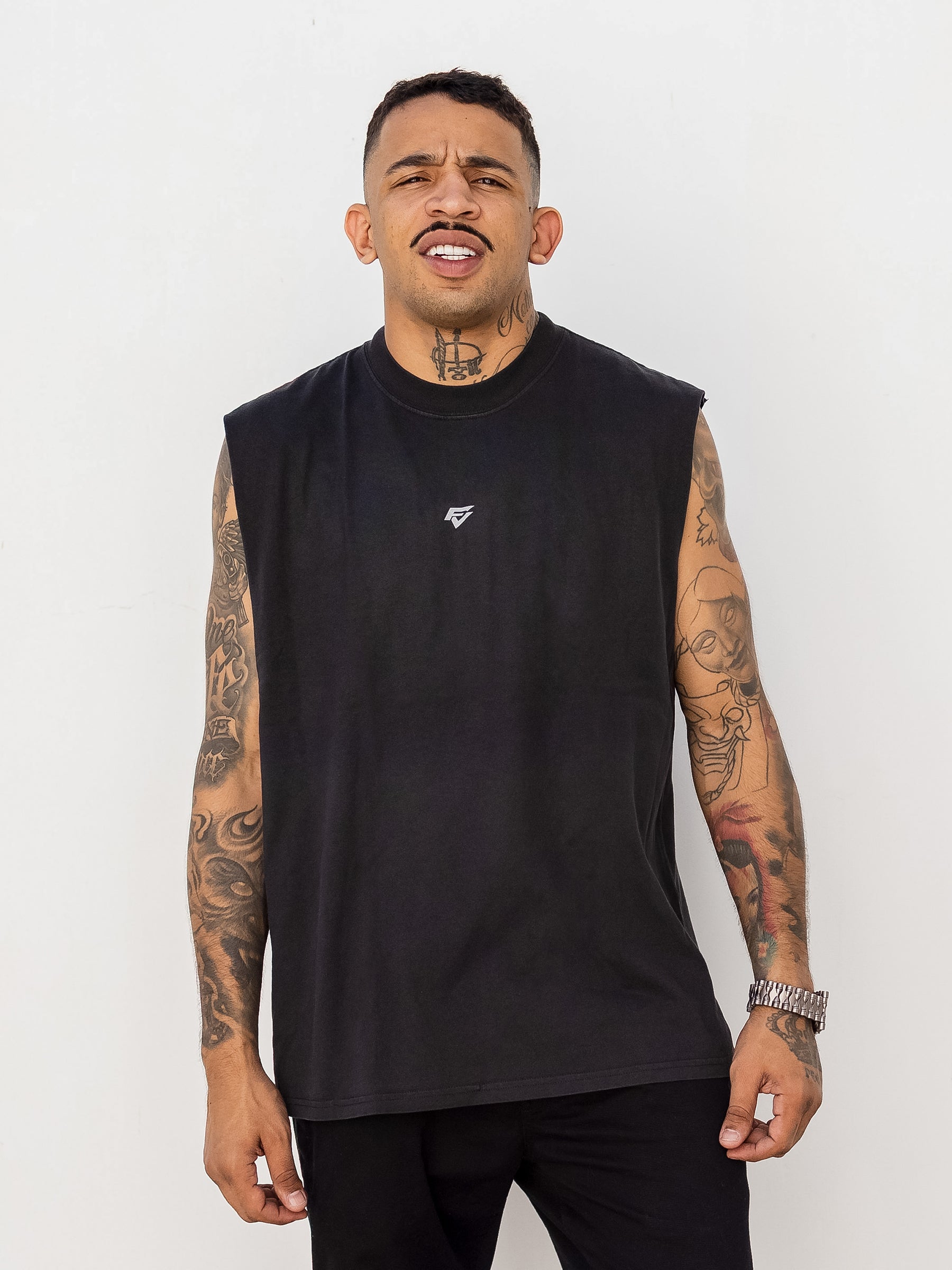 FV Staple 3M Faded Tank - Black