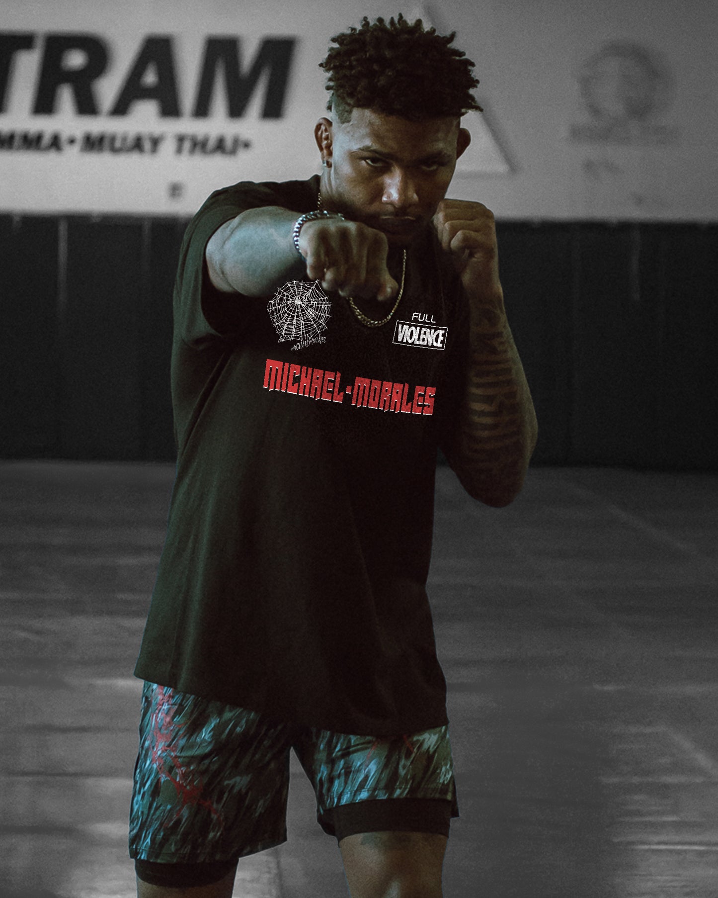 Across the Octagon Tour "Classic" Tee in Black