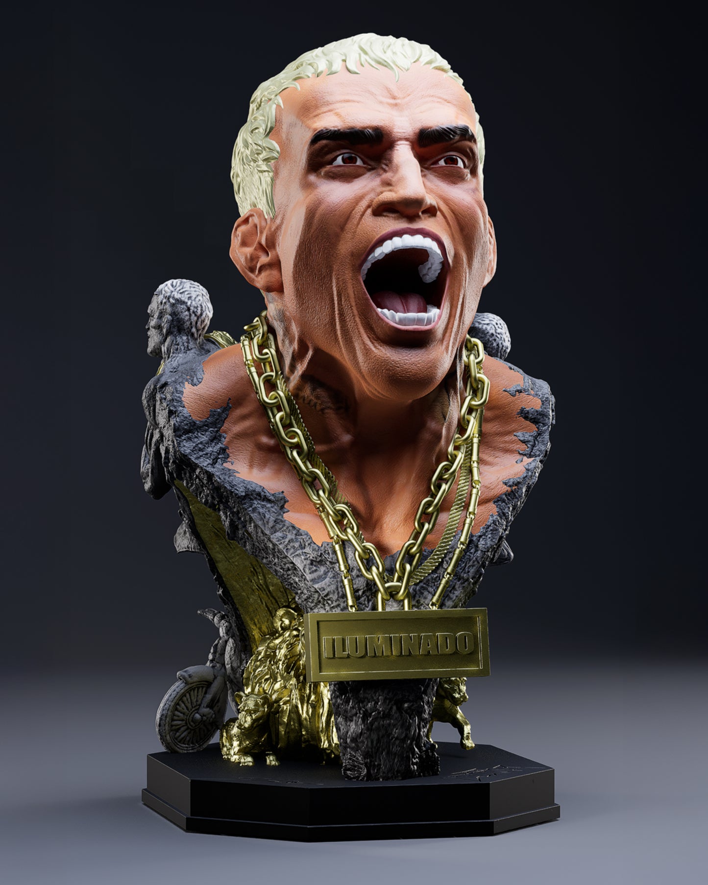 Charles Oliveira Sculpture: Do Bronx Edition (3 Piece Limited)