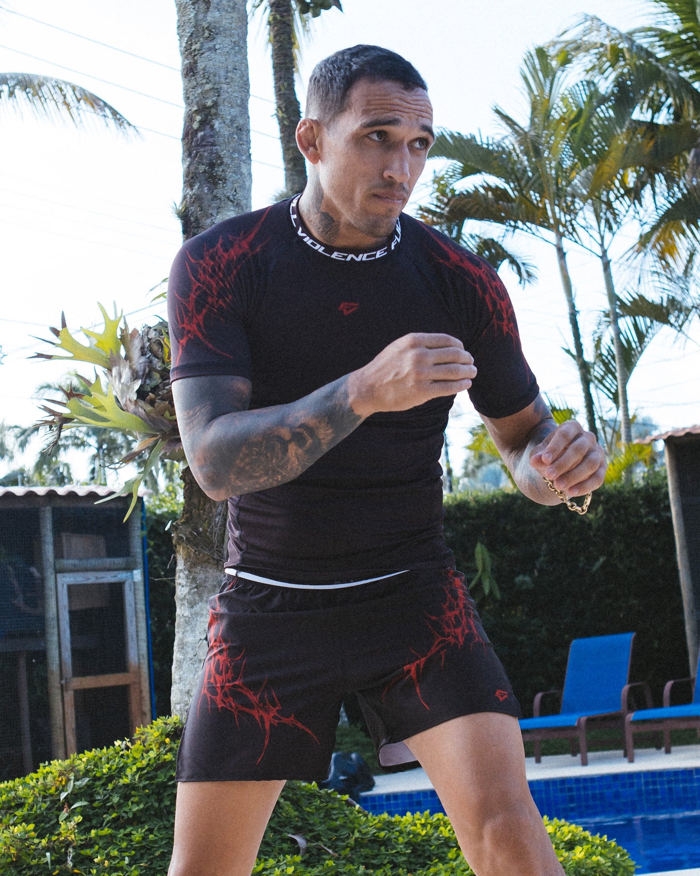 Cyberstrike Black Fight Shorts