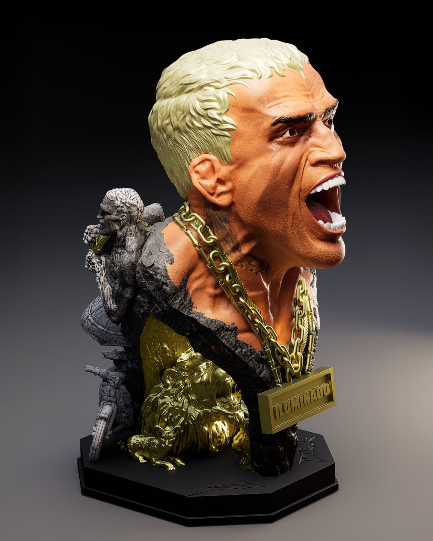 Charles Oliveira Sculpture: Do Bronx Edition (3 Piece Limited)