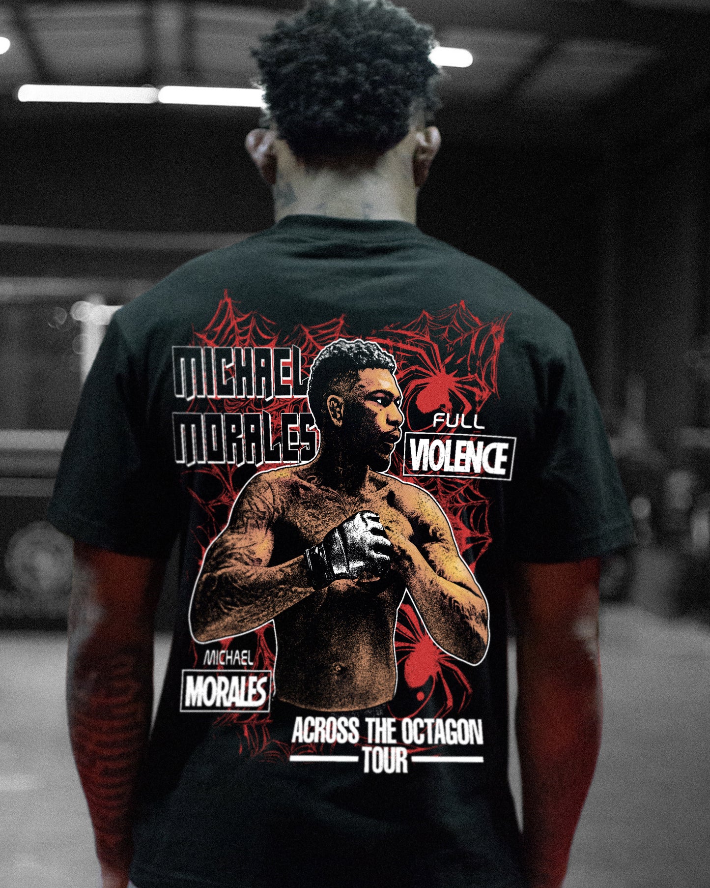 Across the Octagon Tour "Classic" Tee in Black