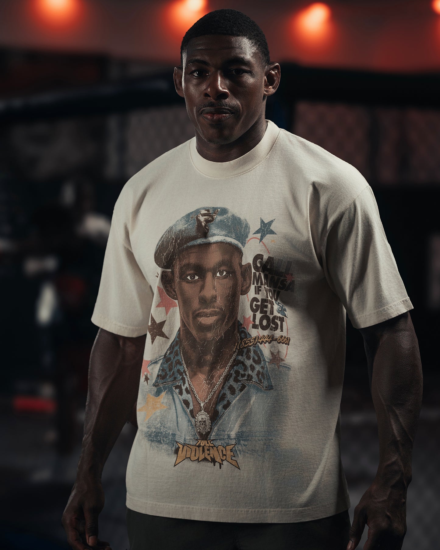 Call Me Mansa "Premium" Tee in Creme