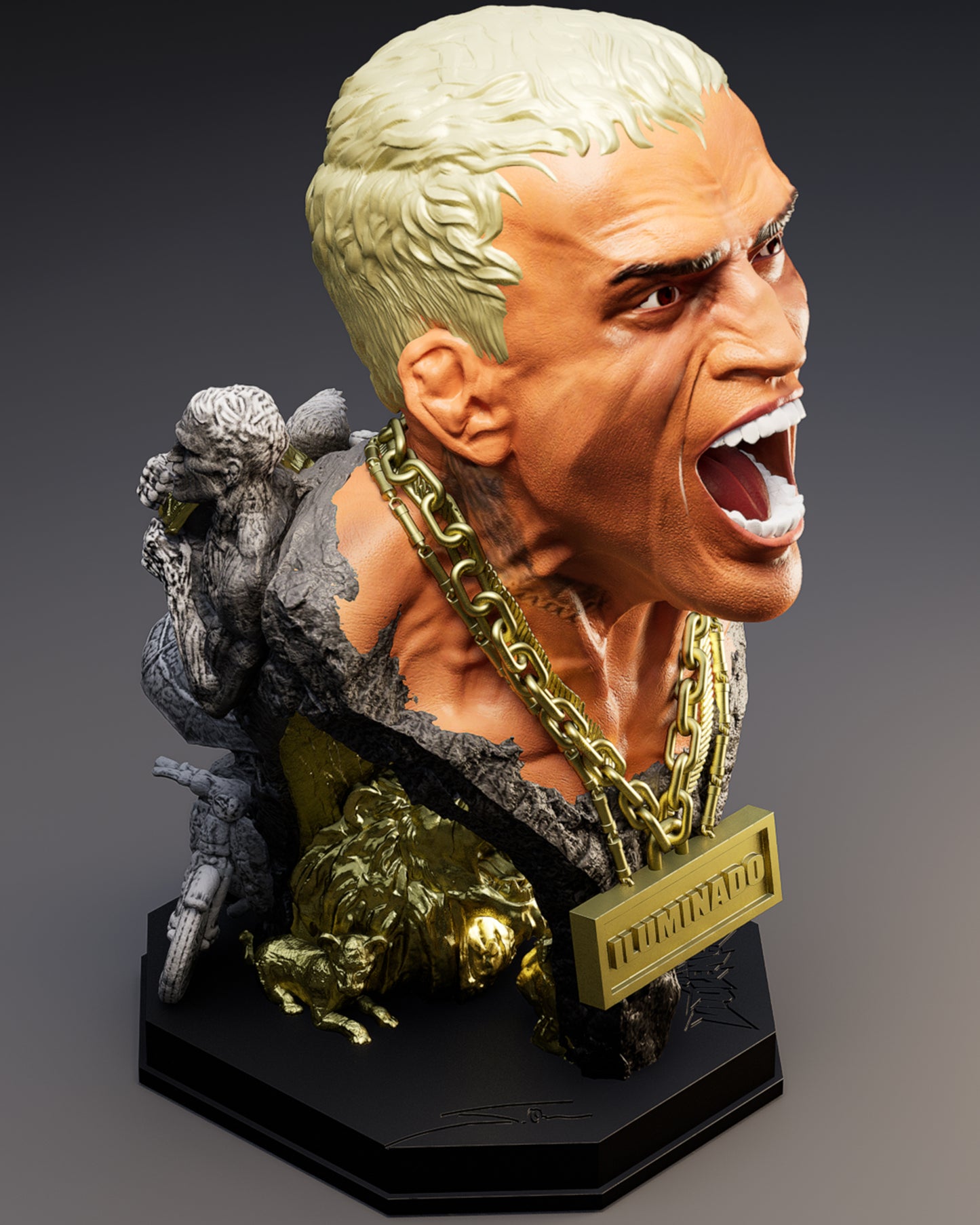 Charles Oliveira Sculpture: Do Bronx Edition (3 Piece Limited)