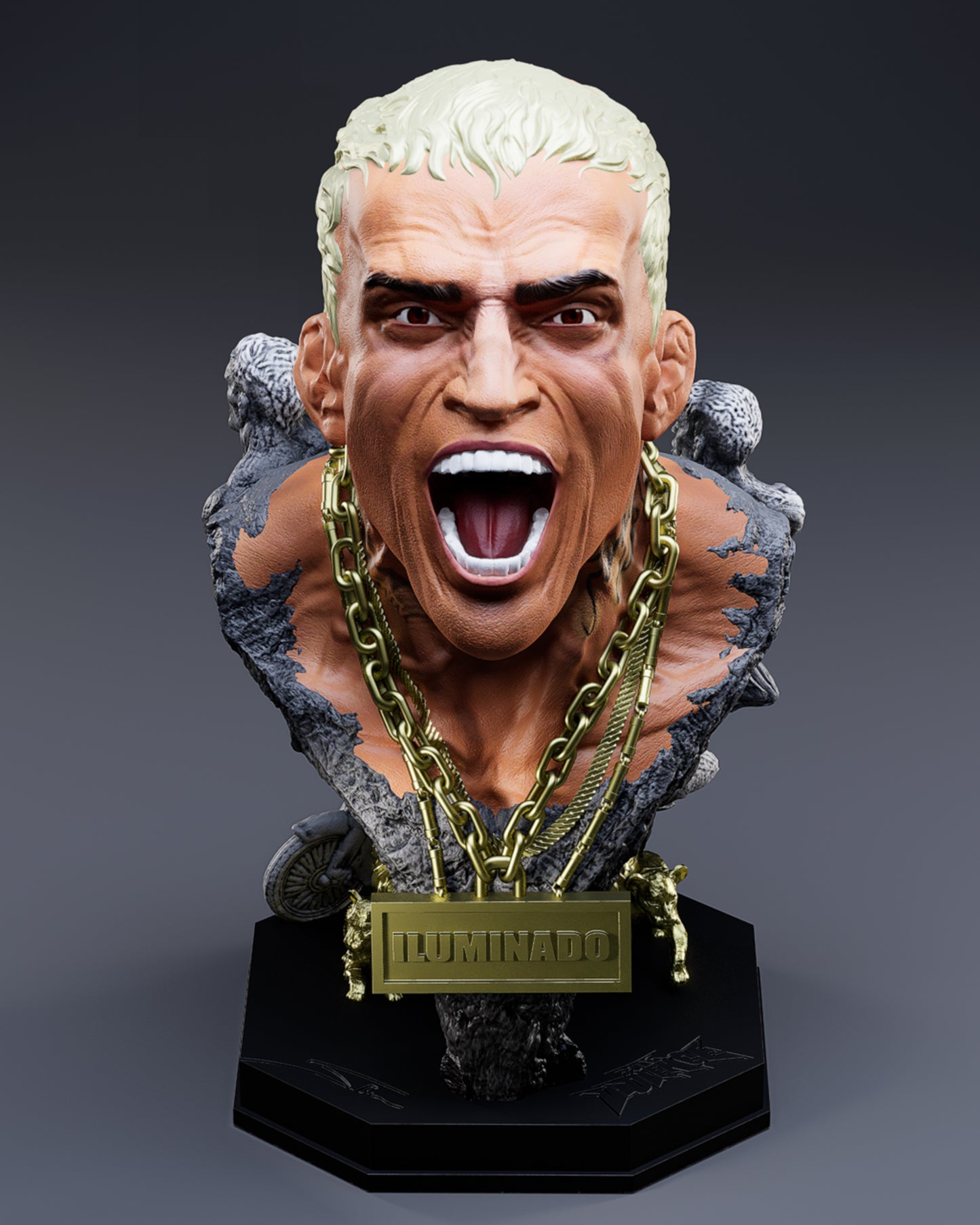 Charles Oliveira Sculpture: Do Bronx Edition (3 Piece Limited)
