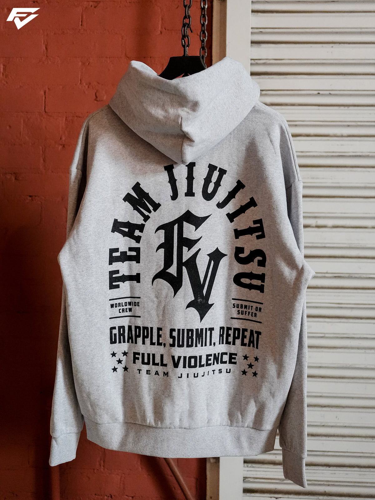 Team Jiu Jitsu Hoodie - Grey