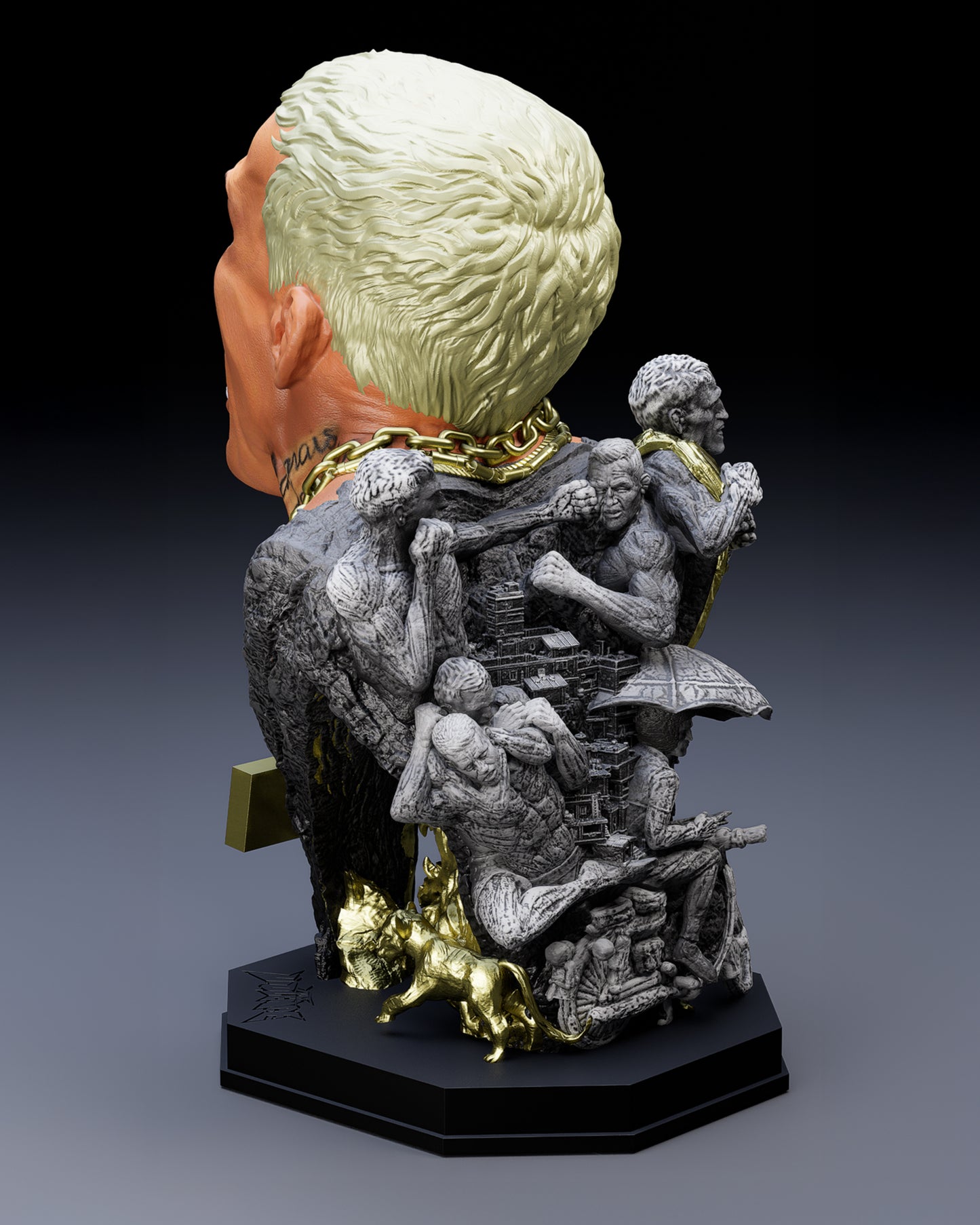 Charles Oliveira Sculpture: Do Bronx Edition (3 Piece Limited)