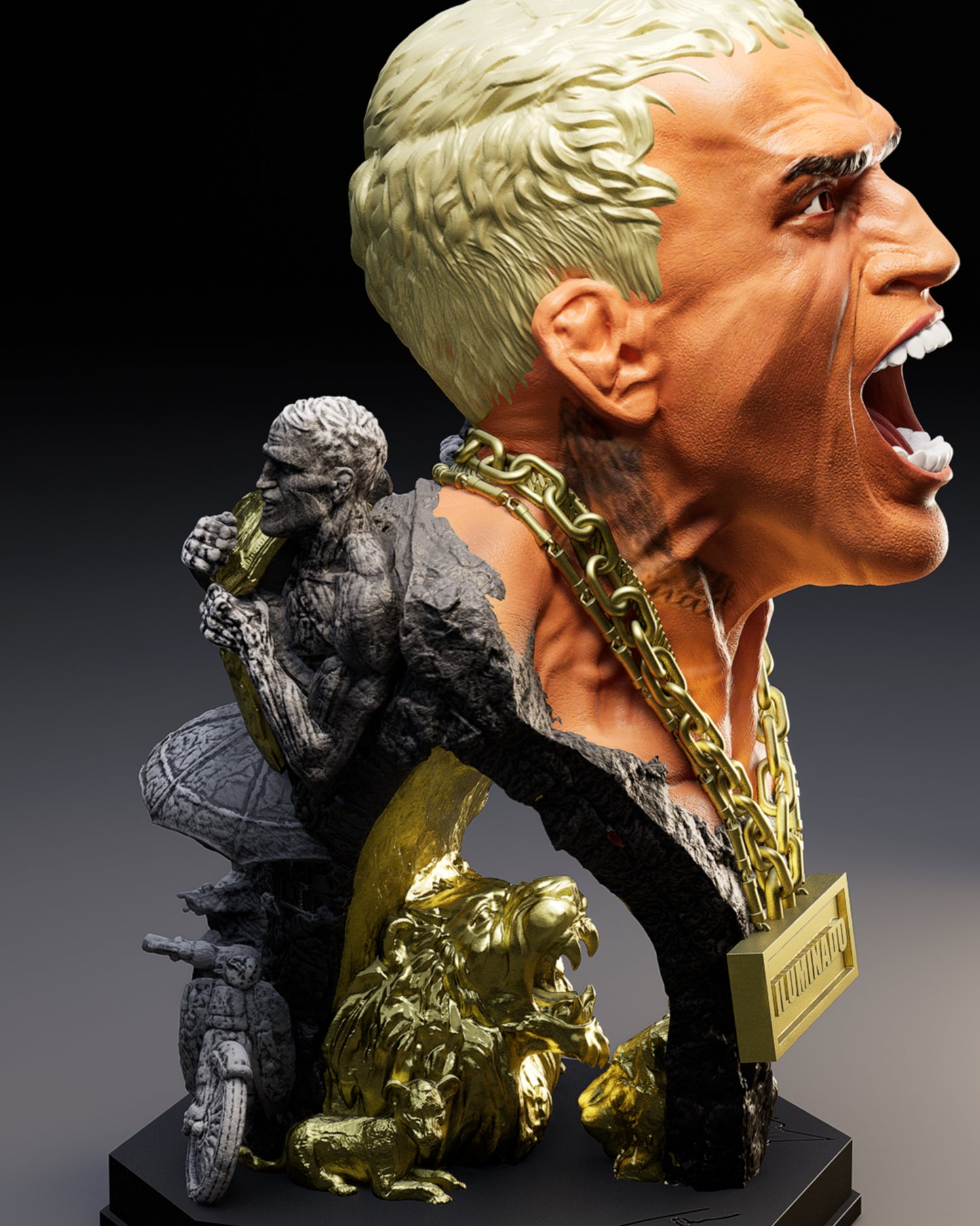 Charles Oliveira Sculpture: Do Bronx Edition (3 Piece Limited)