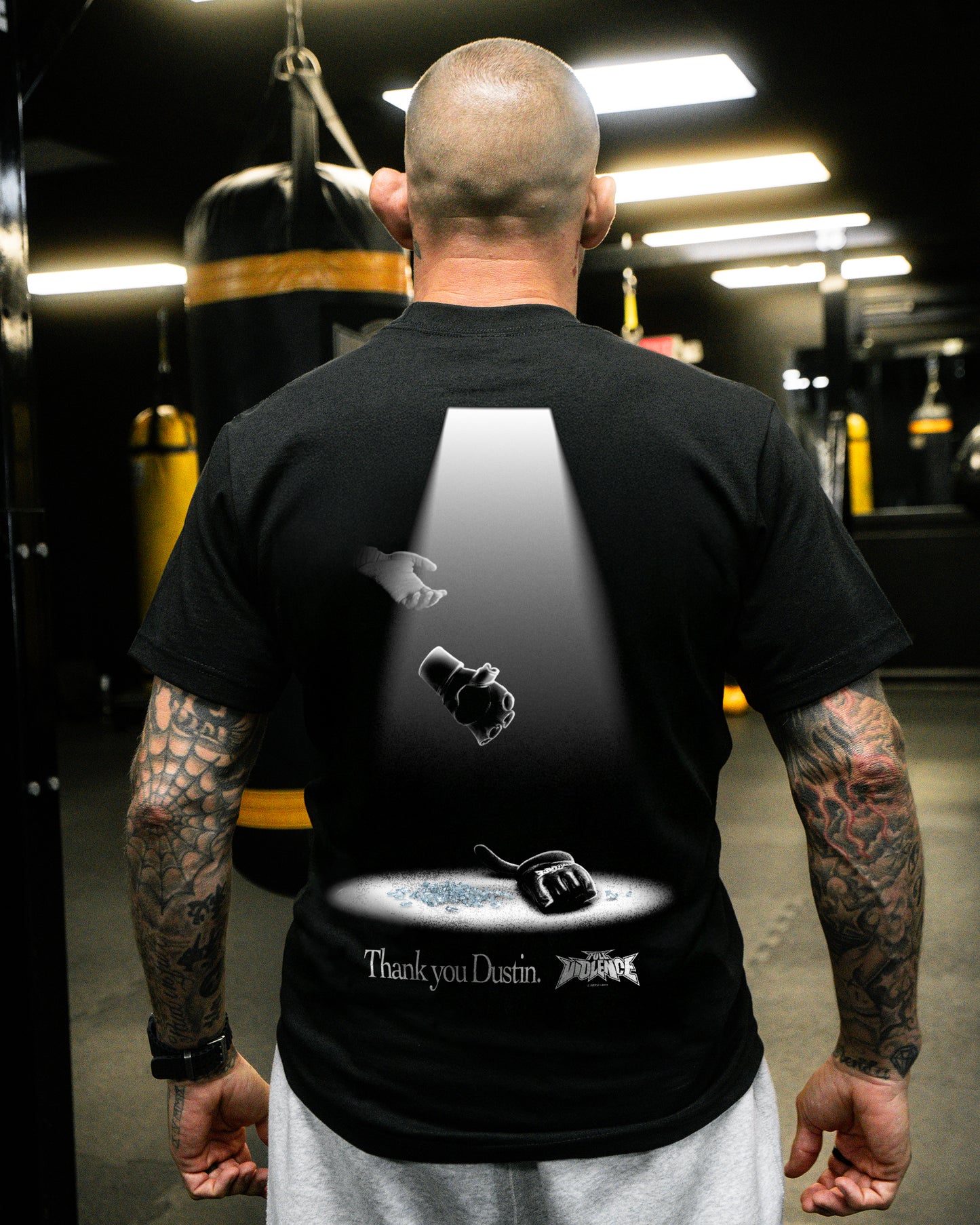 Thank You Dustin "Classic" Tee in Black