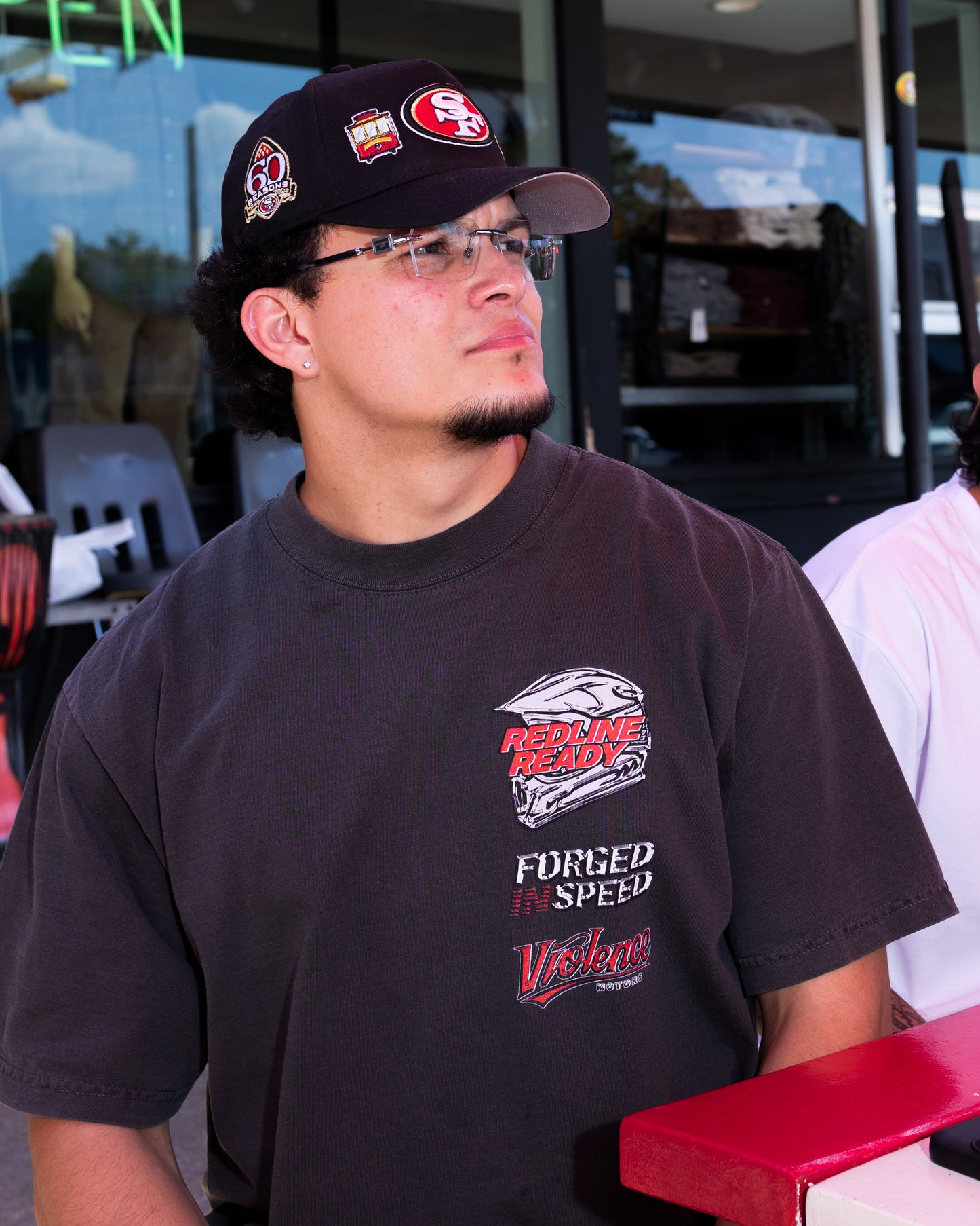 Redline Ready "Premium" Tee in Garment-Dyed Shadow