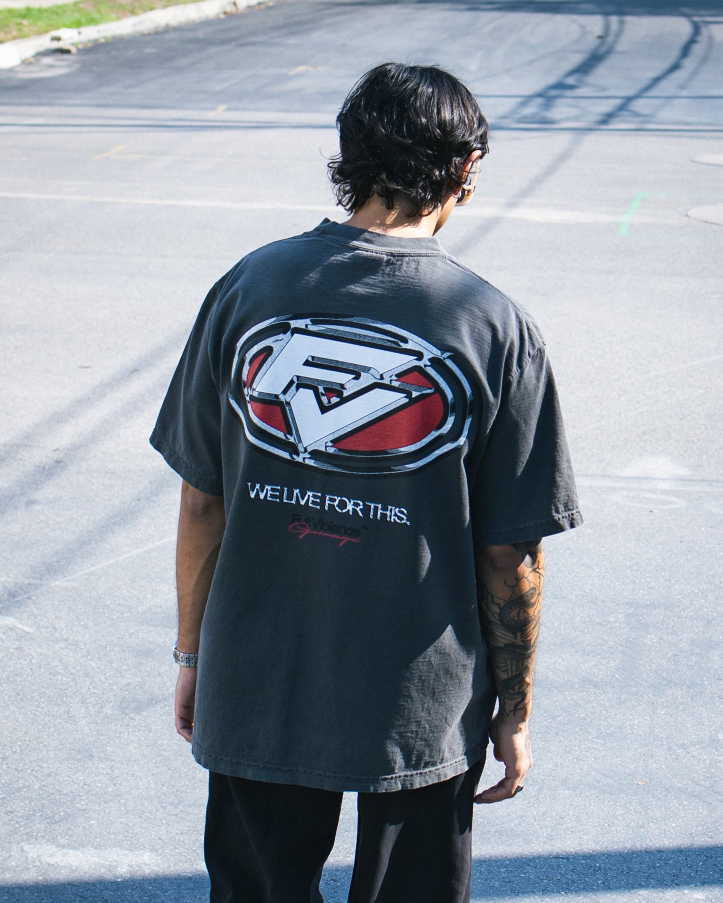 Redline Ready "Premium" Tee in Garment-Dyed Shadow