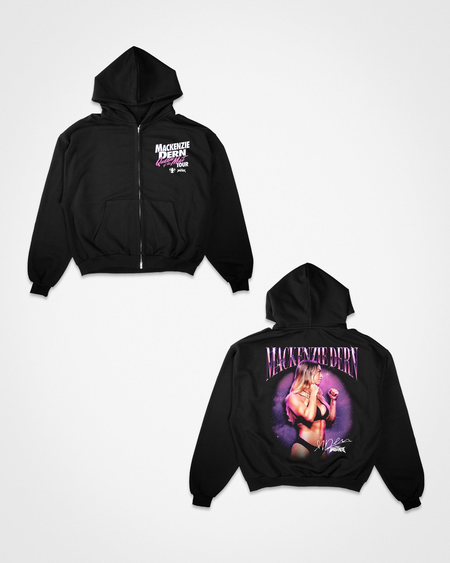 Queen of the Mat Tour Zip-Up Hoodie