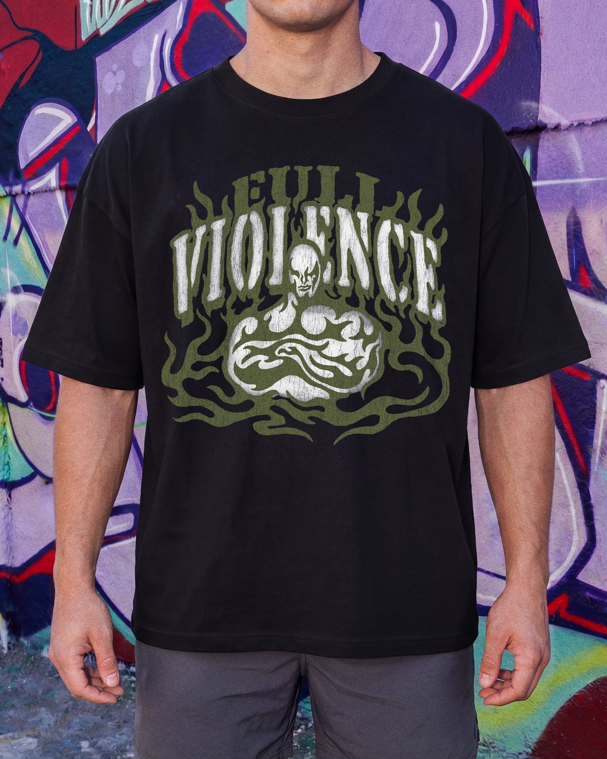 Frankie Flame Drop Shoulder Tee