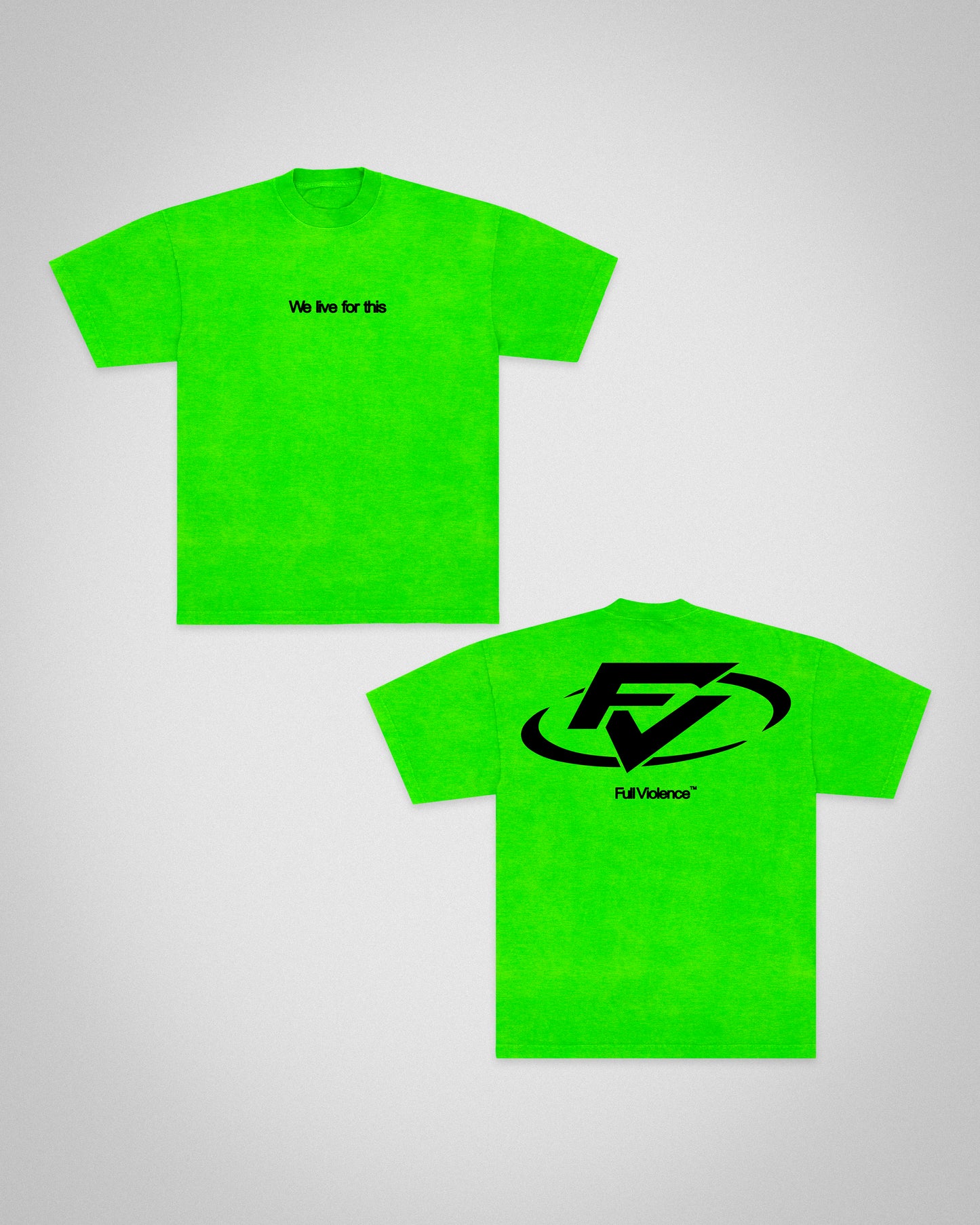 Neon FV "Premium" Tee in Neon Green
