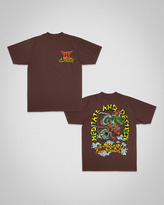 Destroy "Classic" Tee in Brown