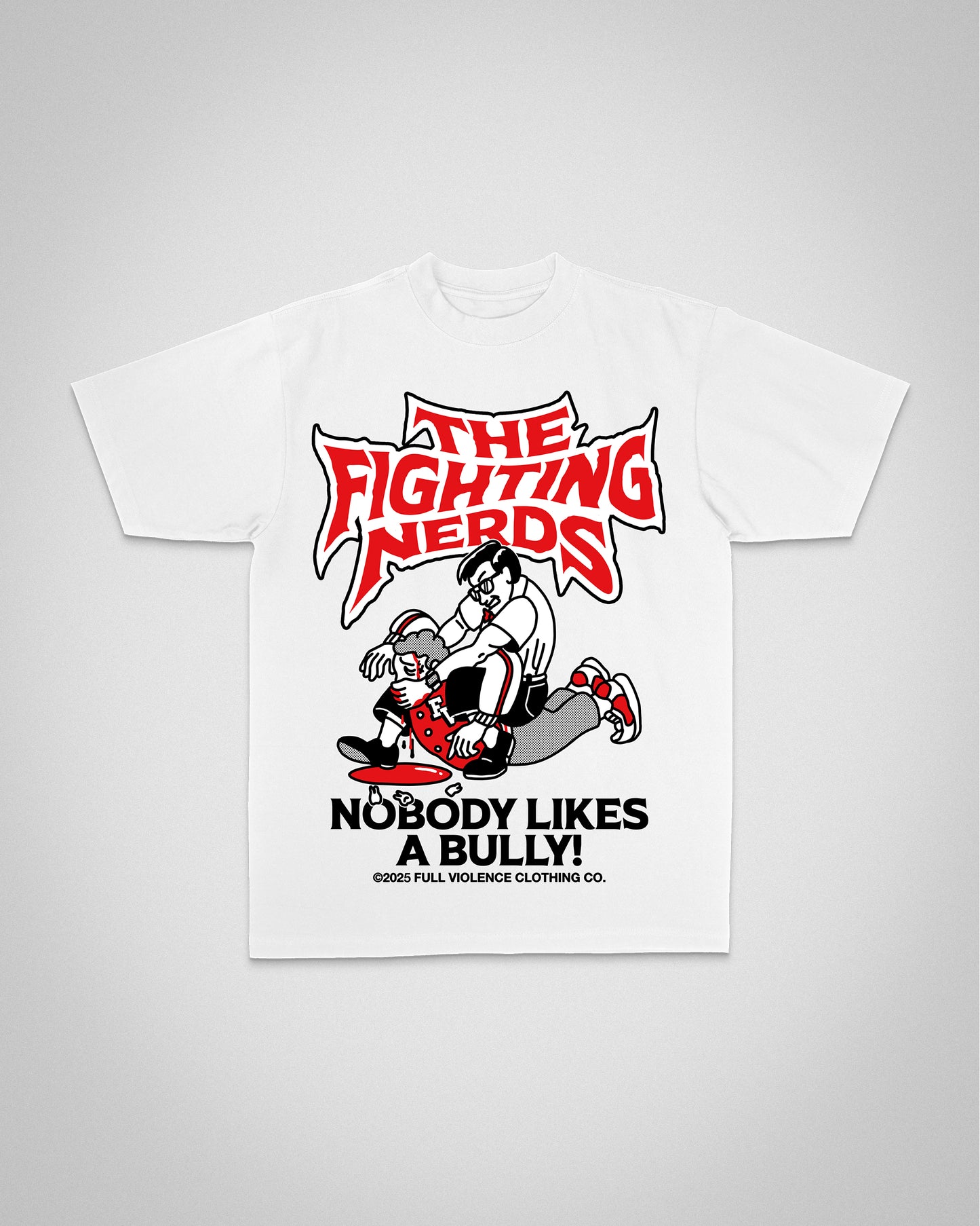 Nobody Likes a Bully "Classic" Tee in White