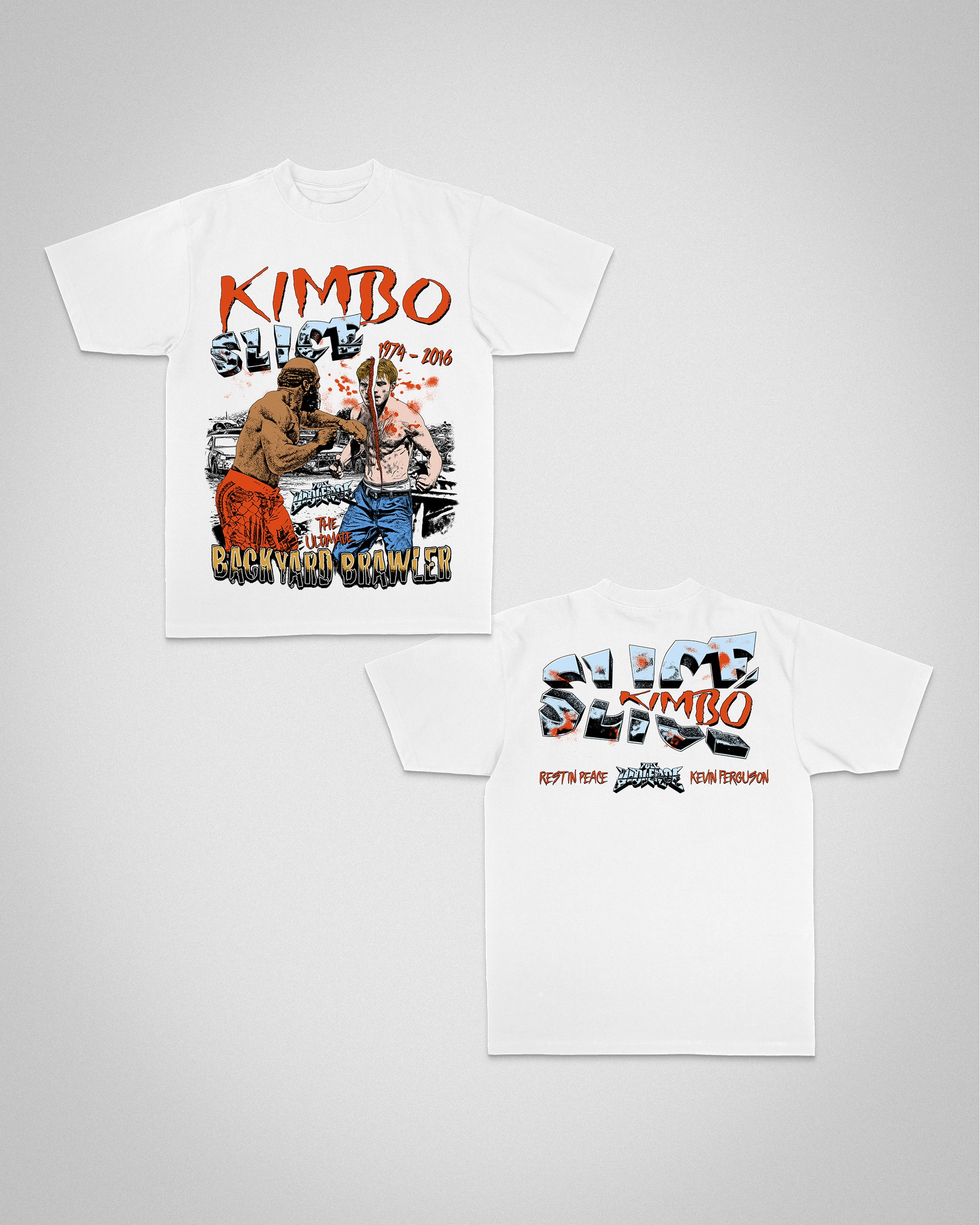 Backyard Brawler "Classic" Tee in White
