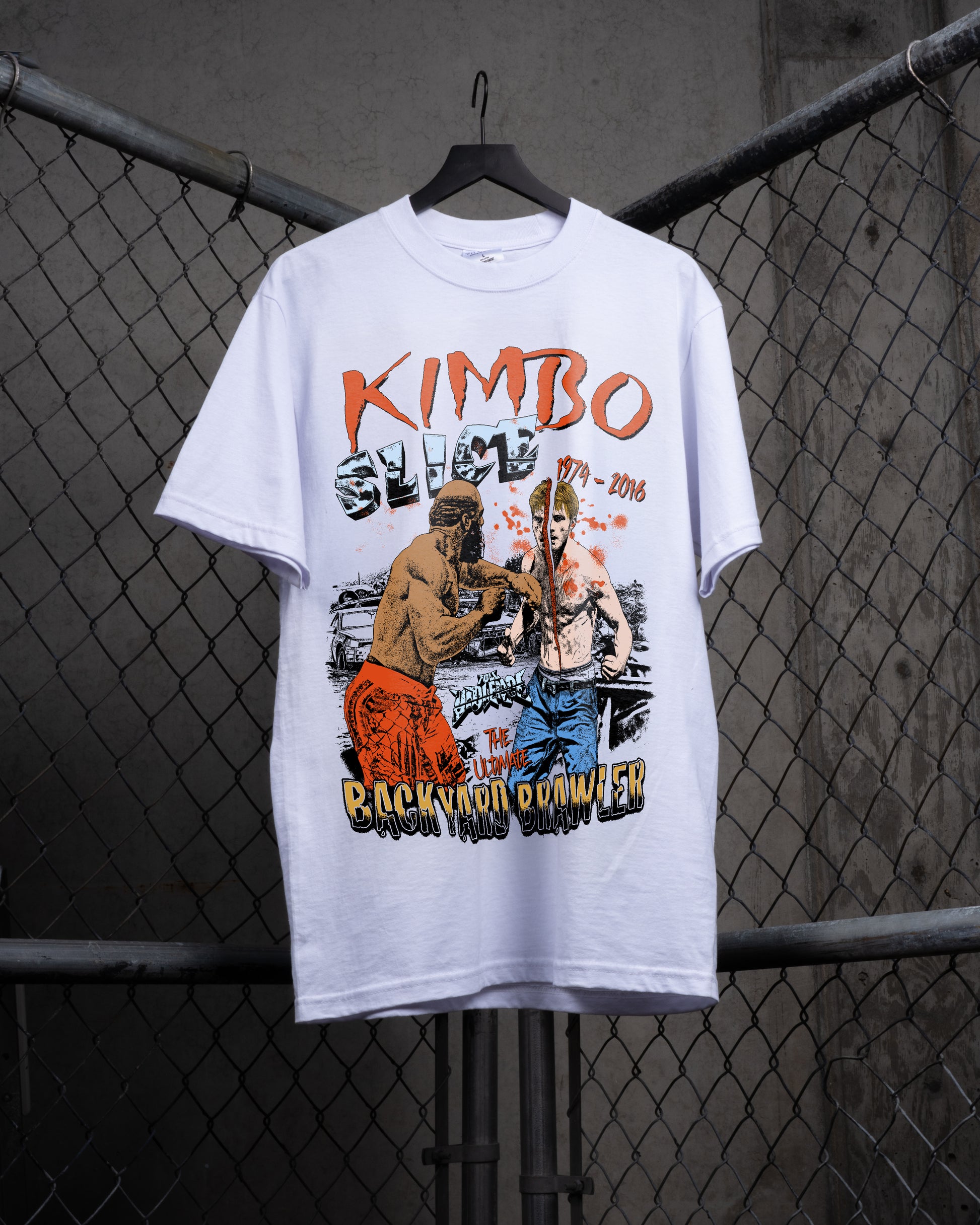 Backyard Brawler "Classic" Tee in White