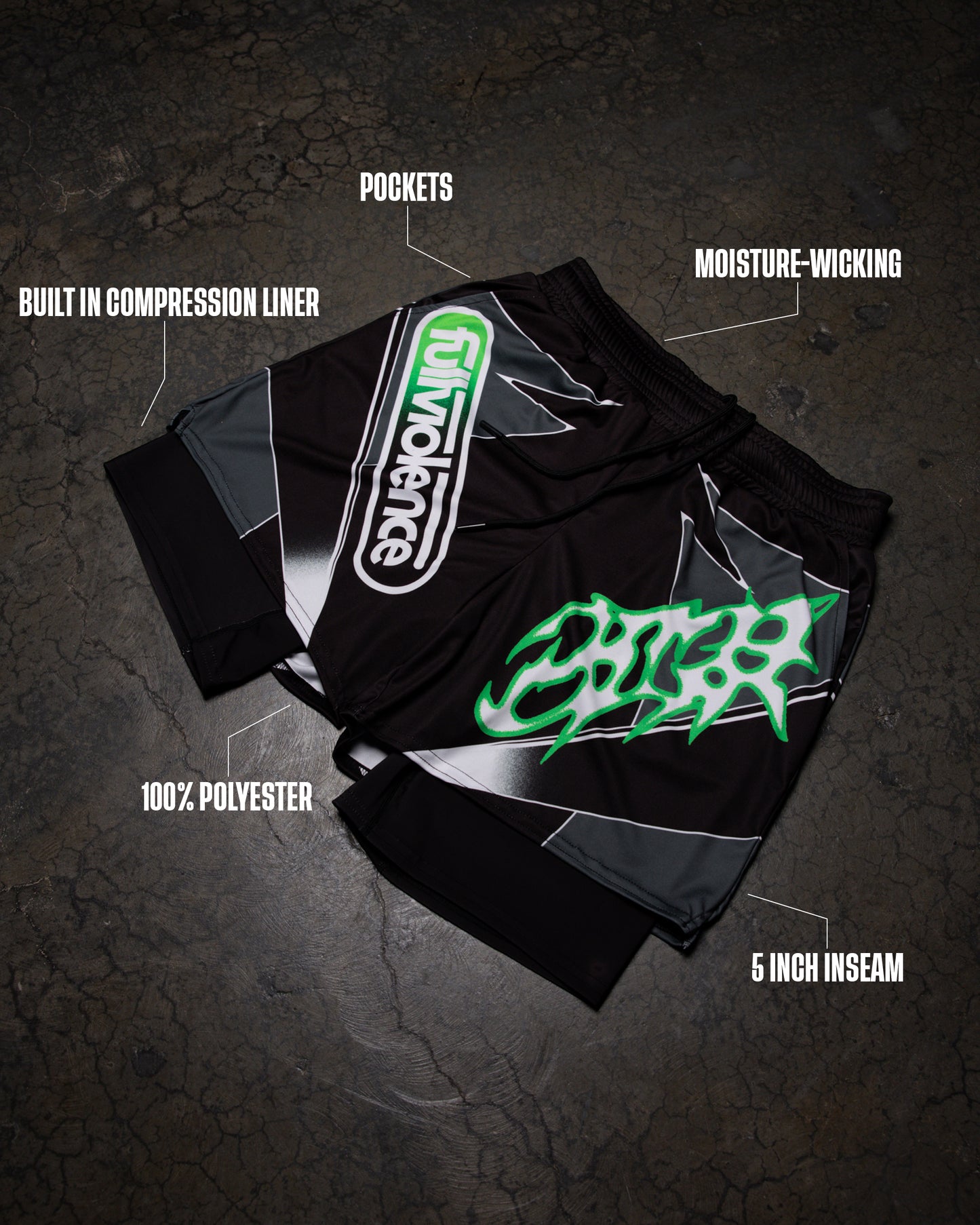 Team Khamzat Dual Layer Shorts