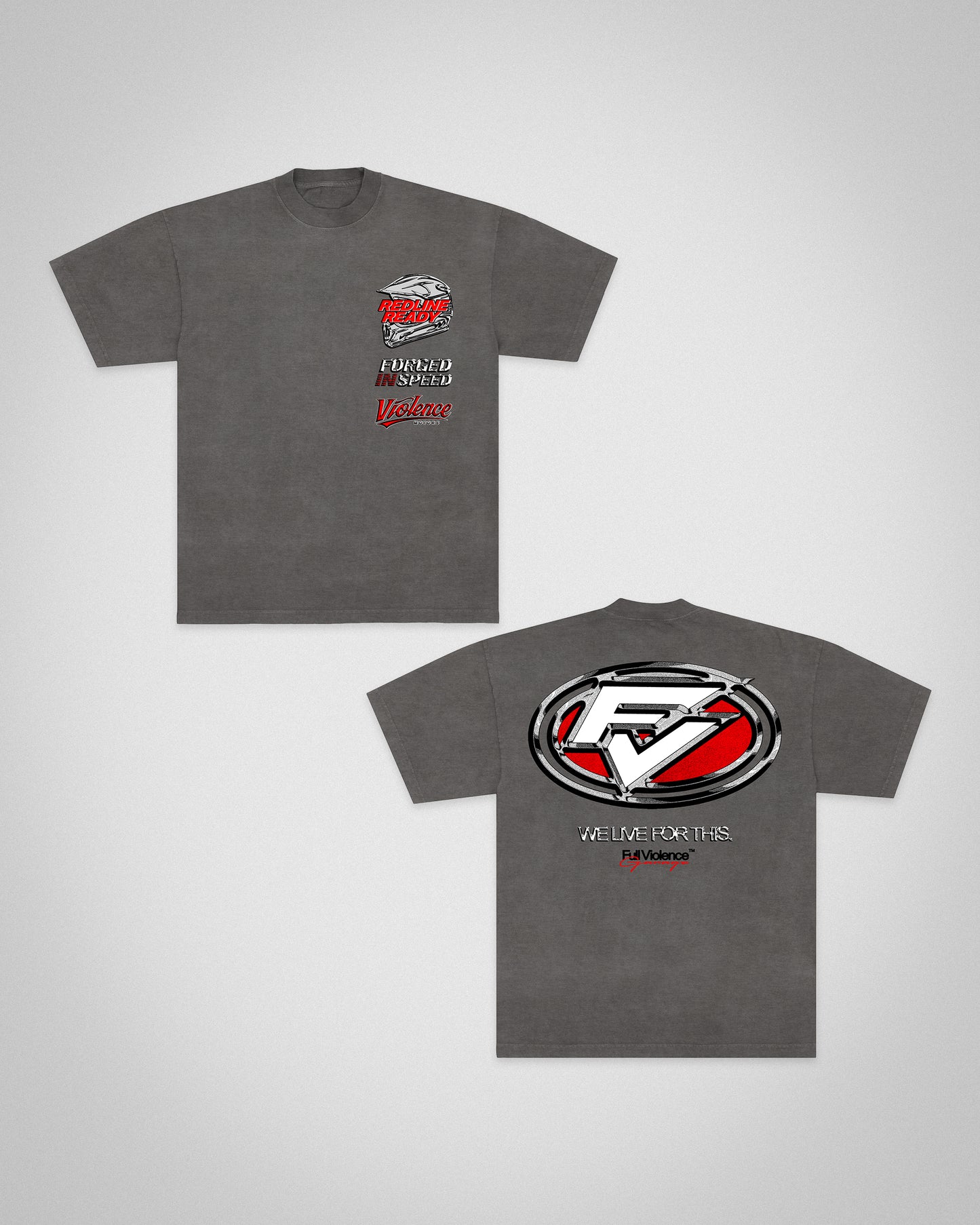 Redline Ready "Premium" Tee in Garment-Dyed Shadow
