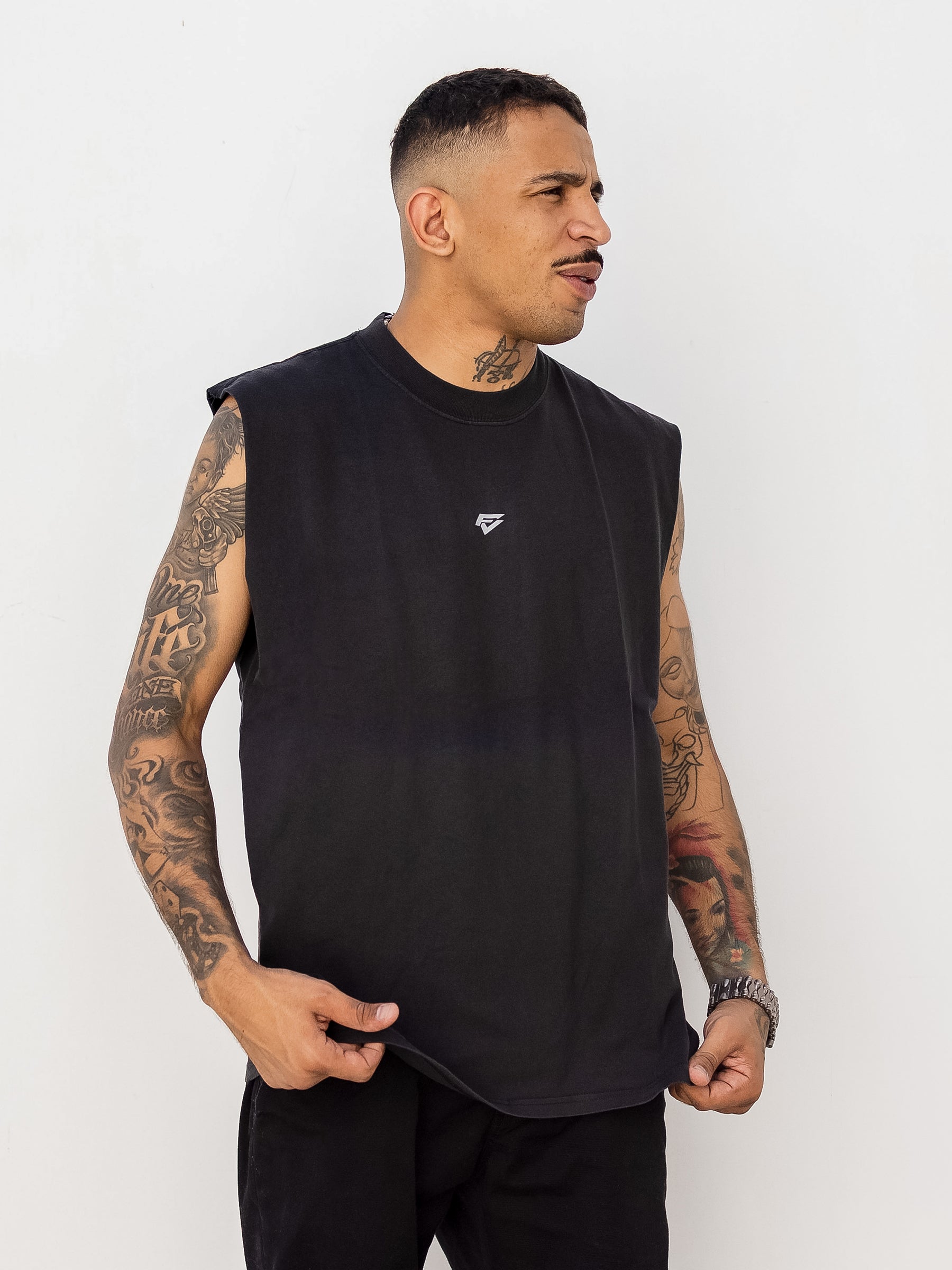 FV Staple 3M Faded Tank - Black