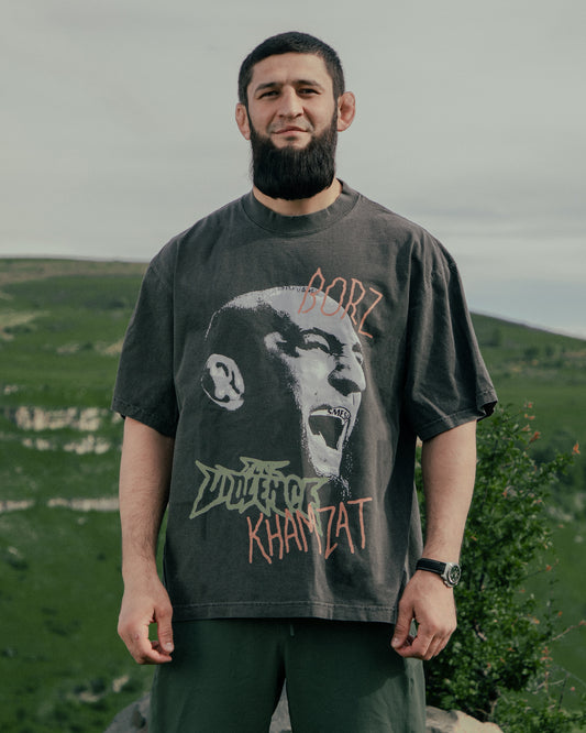 Run with the Wolf "Premium" Tee in Garment-Dyed Shadow